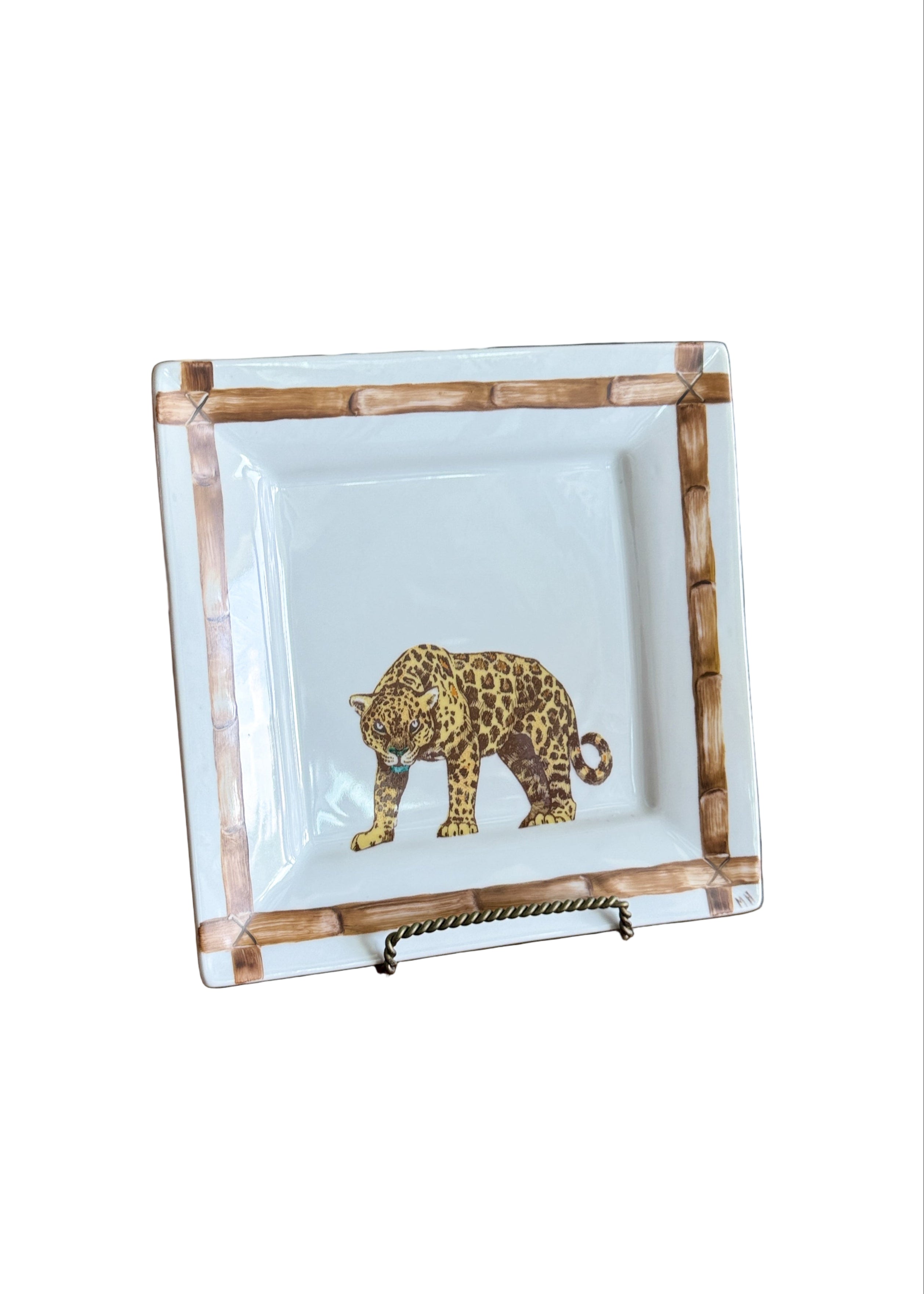 Jaguar Serving Platter Jag Decor Bamboo