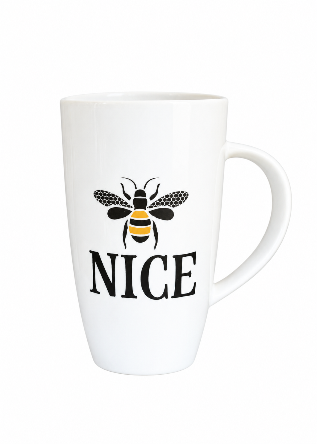 Hand-Painted Nice Bee Porcelain Coffee Mug