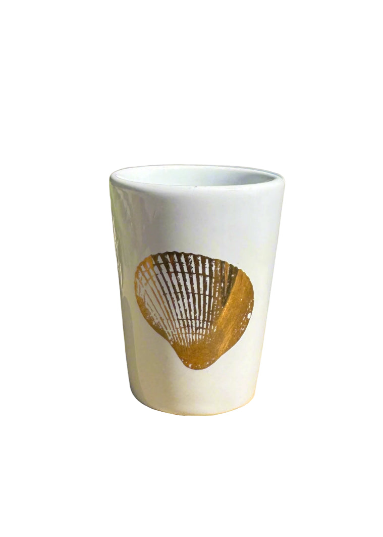 Gold Seashell Shot Glass