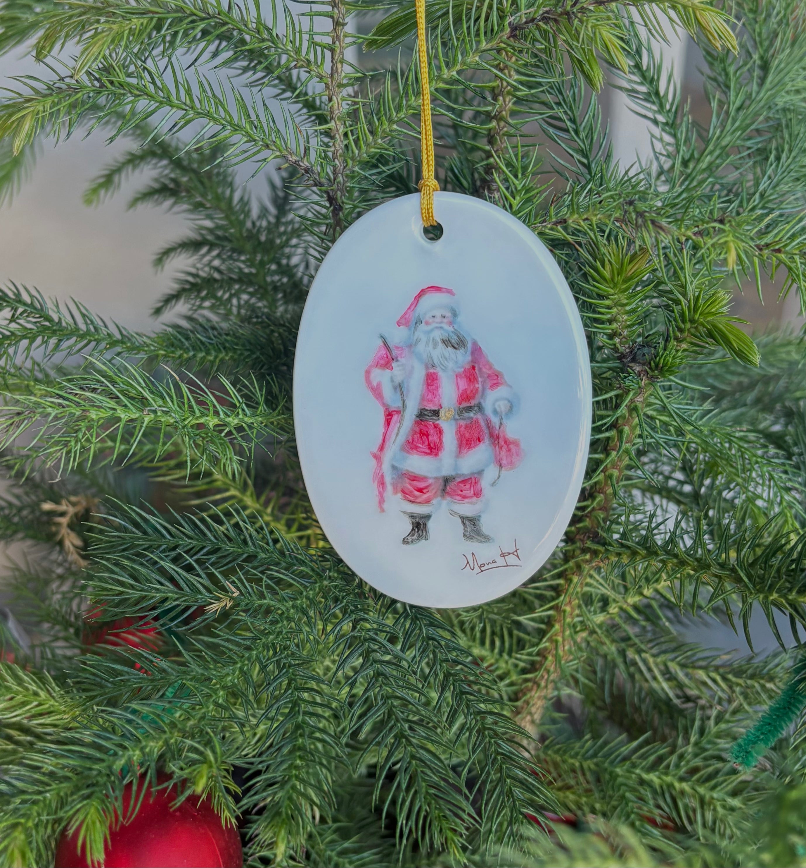Santa Ornament