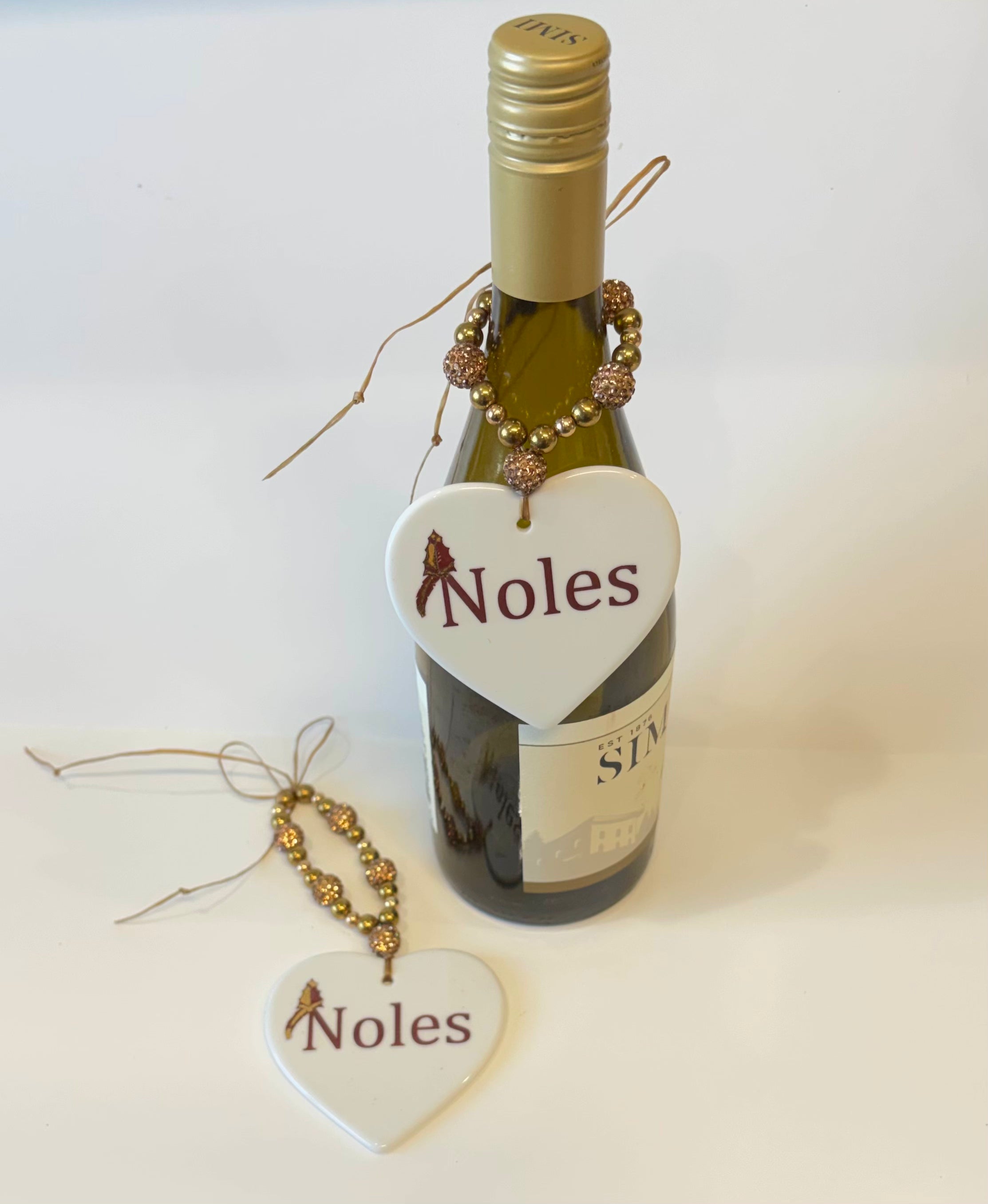 Noles Porcelain Beverage Tag Barware Drink Charms