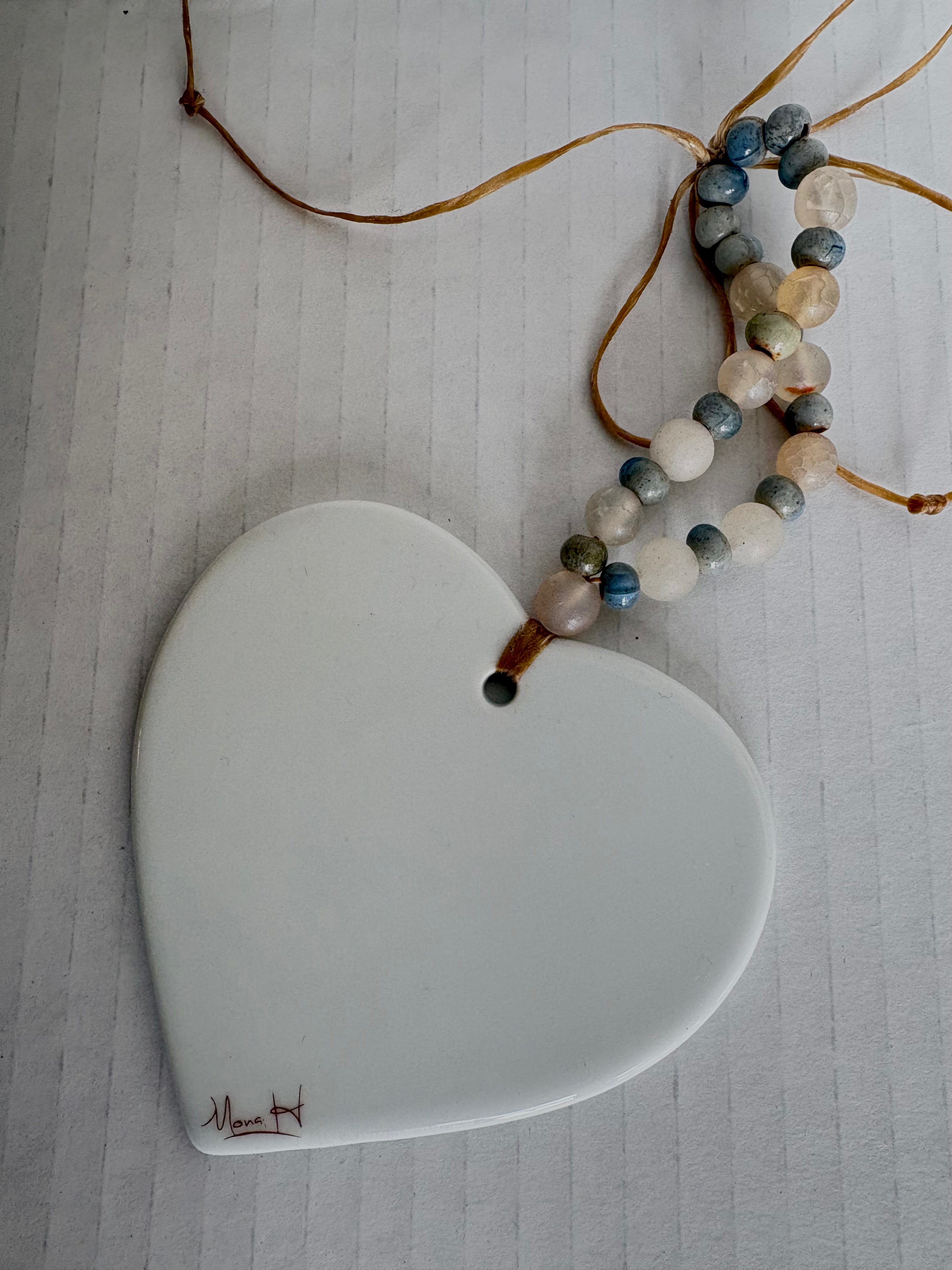 Blue Pickleball Rackets Porcelain Wine Charm by MadebyMonaH