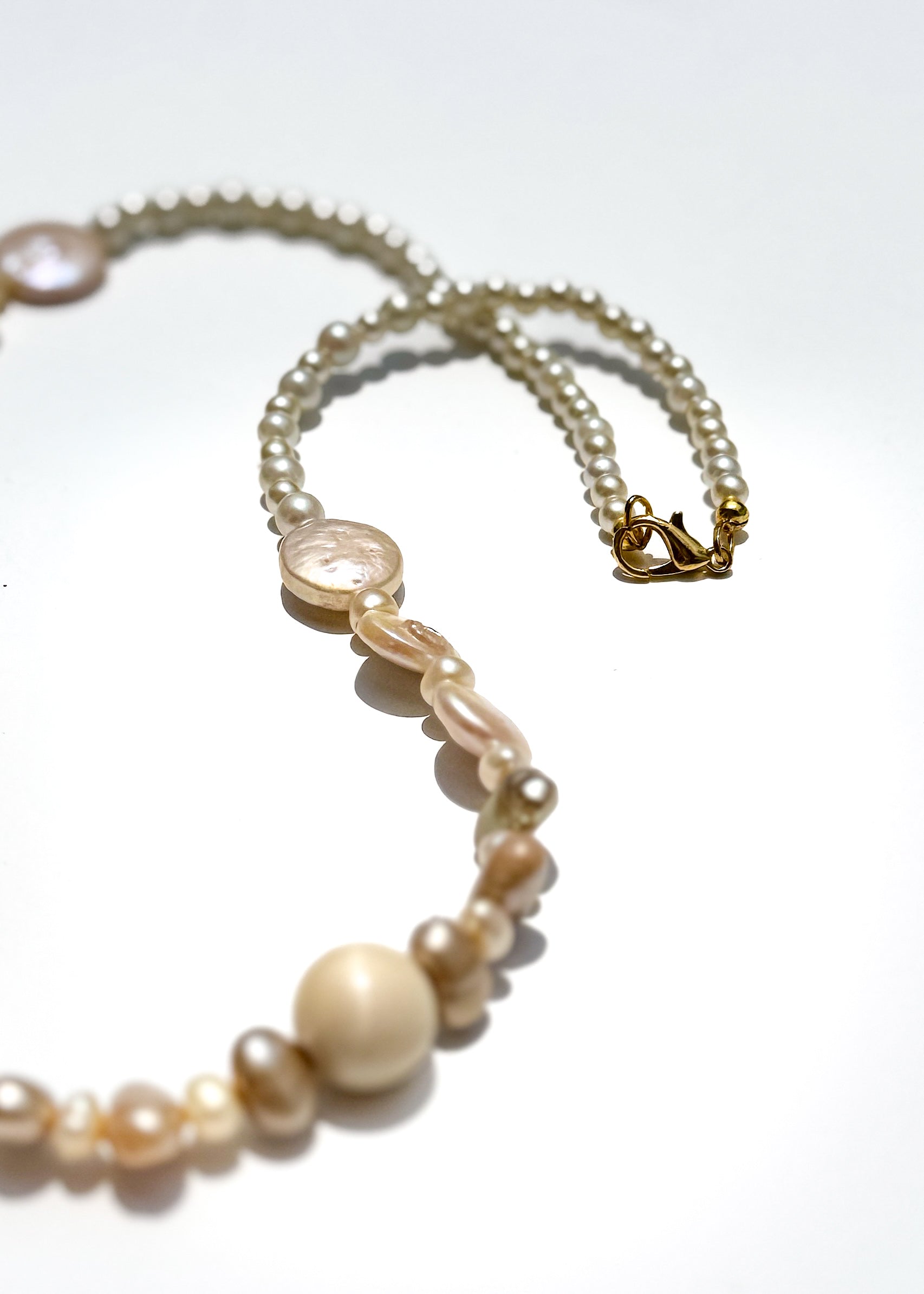 Sea Turtle Pendant Pearl Necklace Gold
