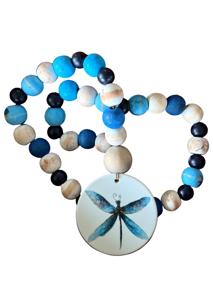 Dragonfly Coastal Table Bead Decor