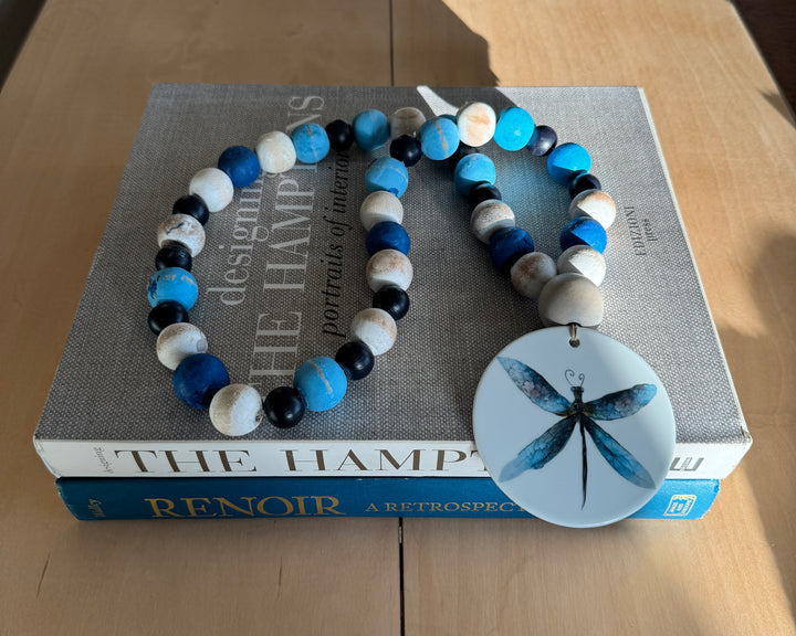 Dragonfly Coastal Table Bead Decor