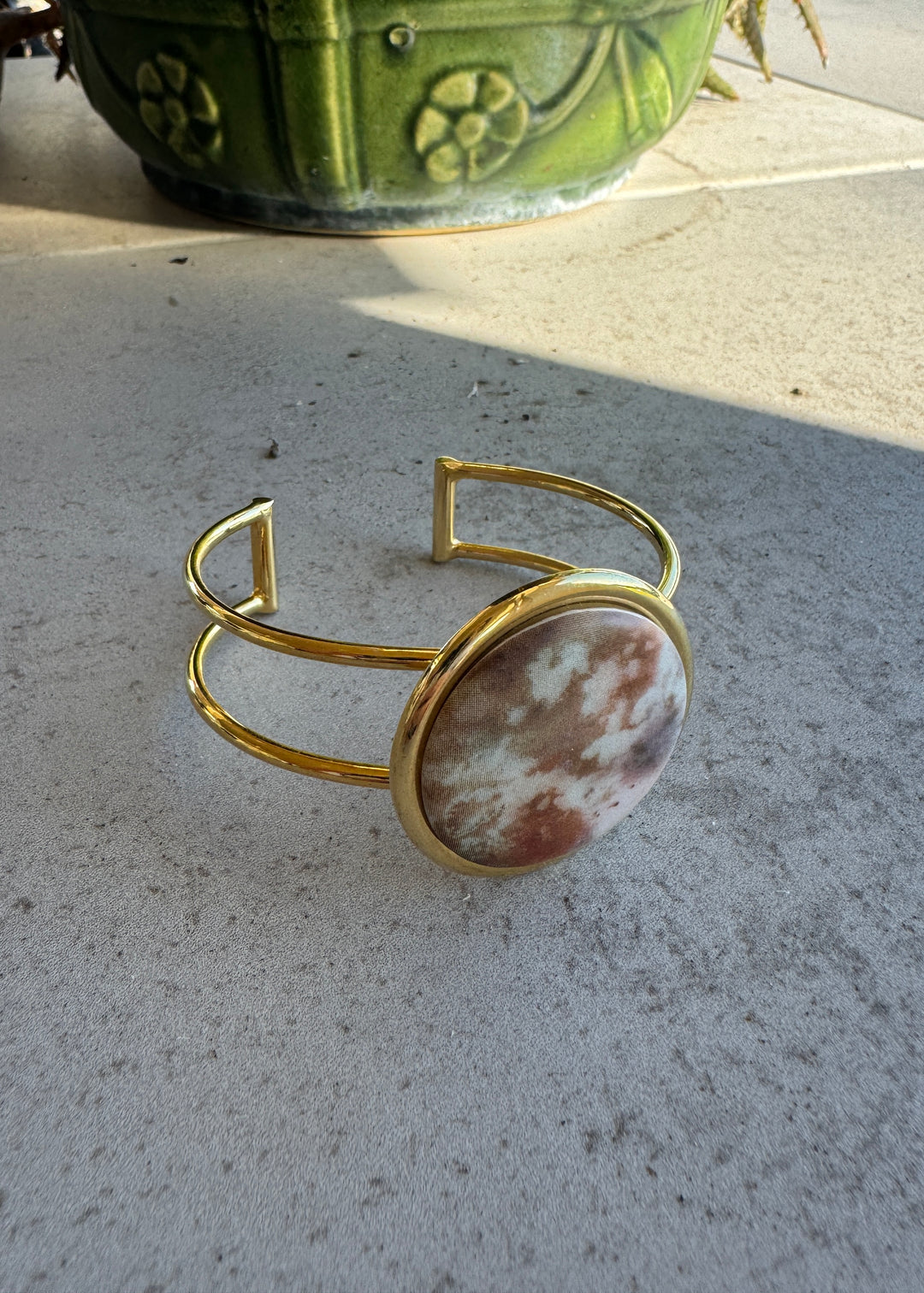 Moon Bracelet Gold Bangle