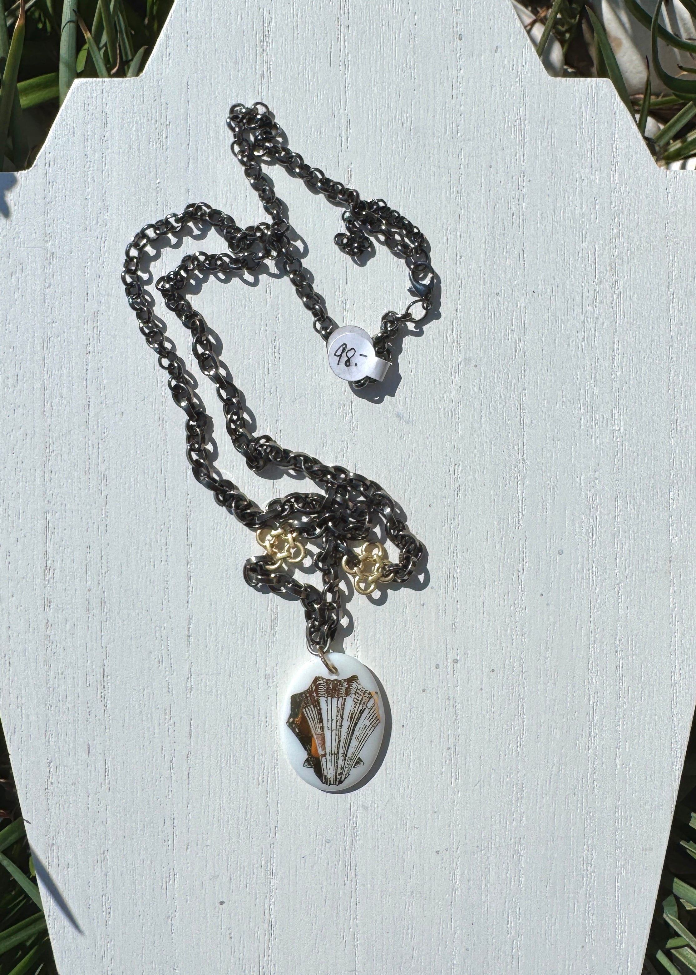 Seashell Necklace Gold Seashell Beach Lover jewelry Chain