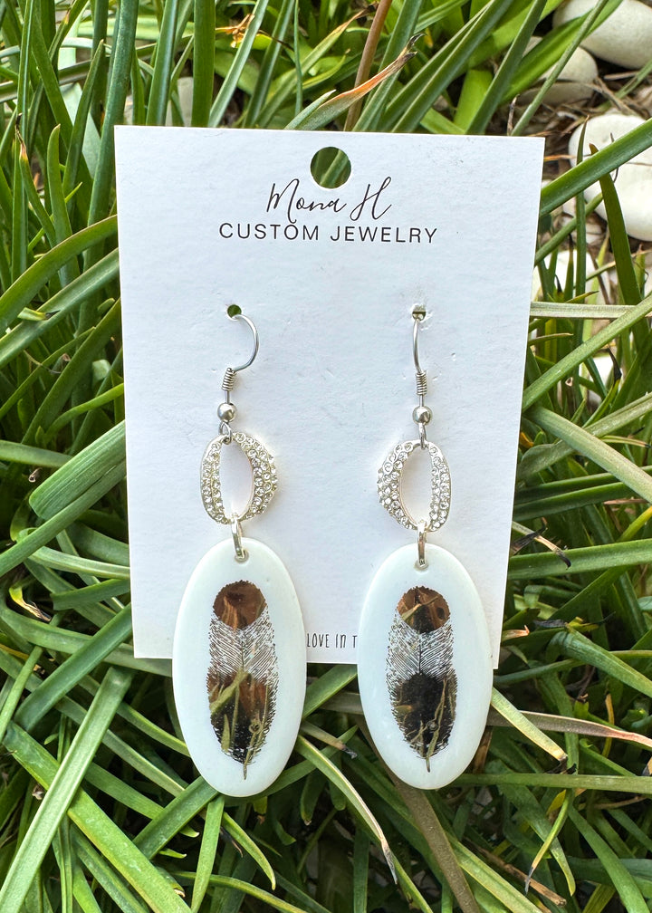 Feather Earrings Silver Feathers Cowgirl Jewelry