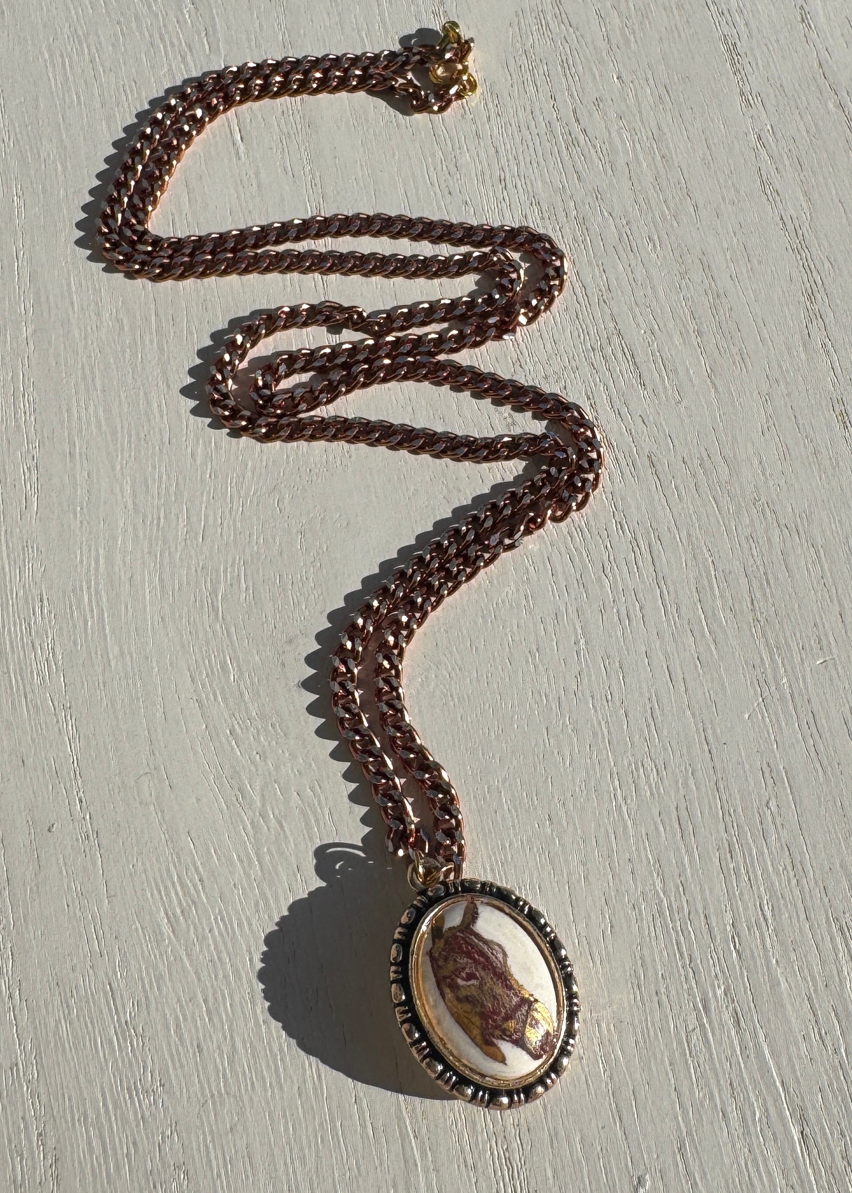 Horse Pendant Chain Necklace