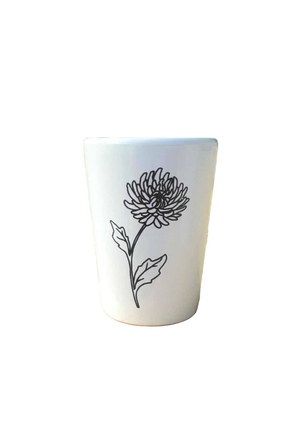 Shot Glass November Birth Flower
