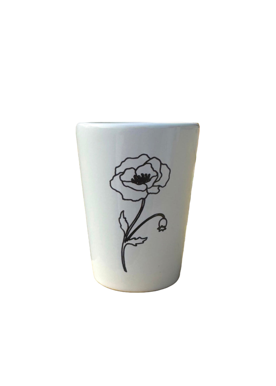 Shot Glass August Birth Flower