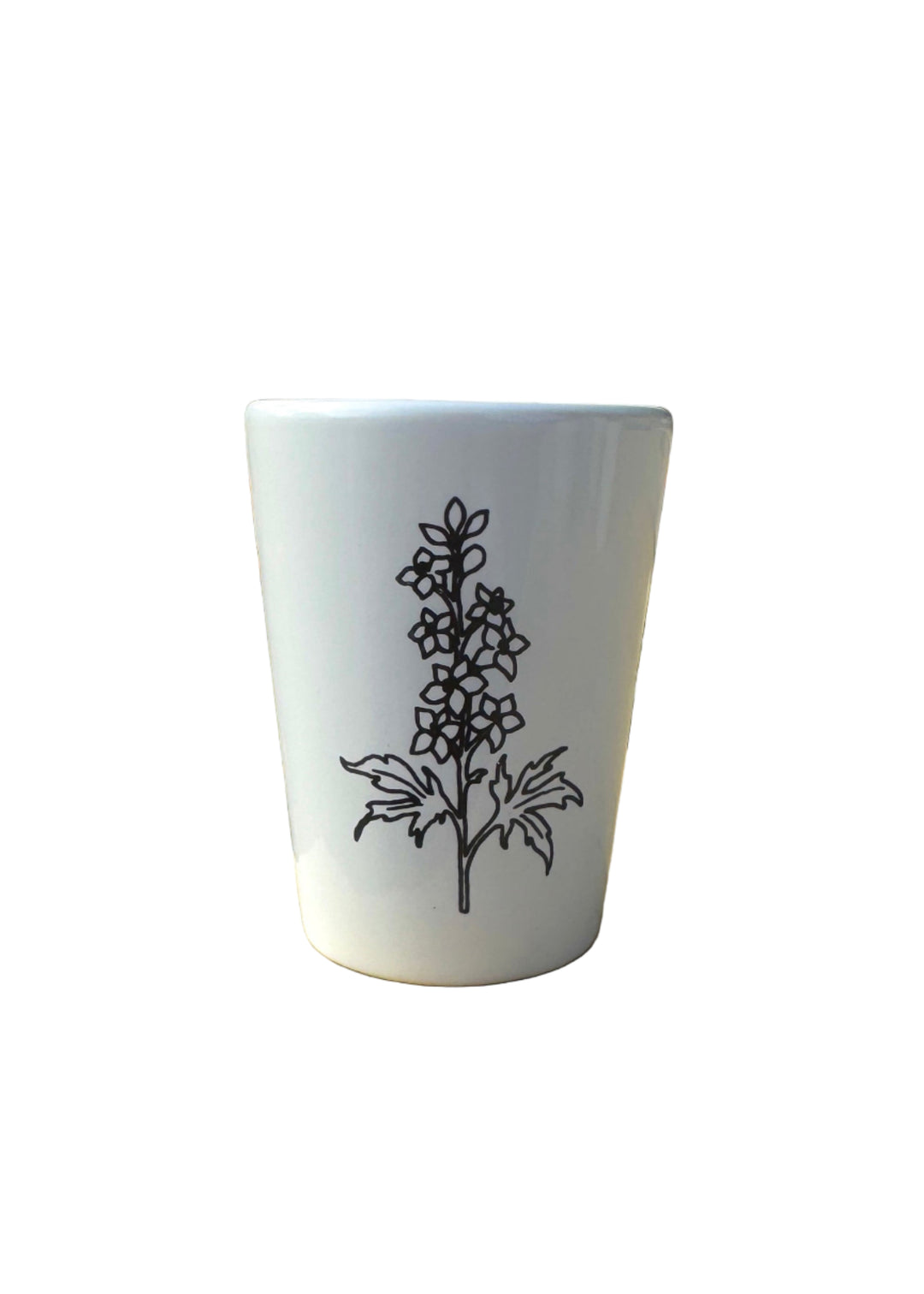 Shot Glass July Birth Flower
