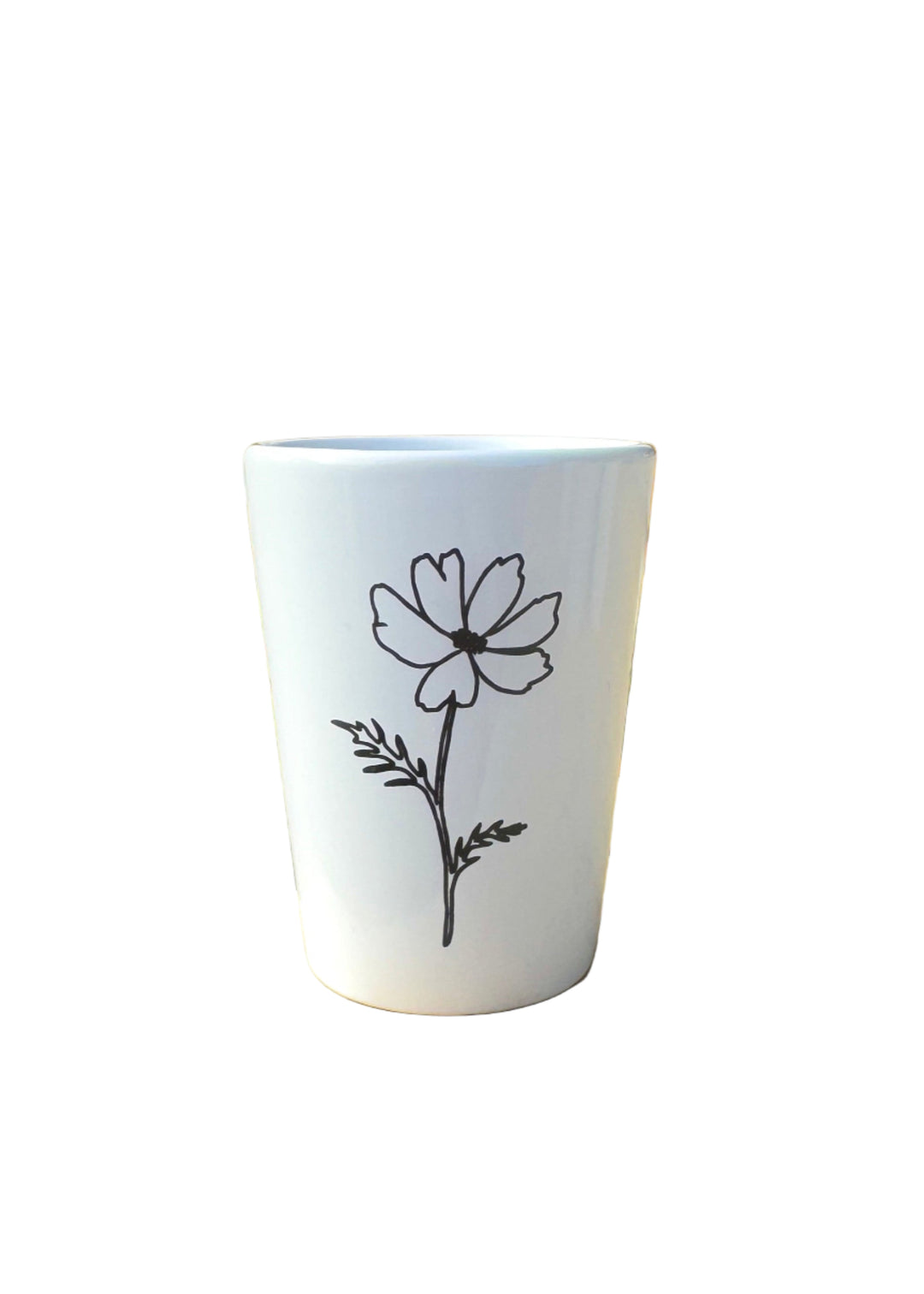 Shot Glass October Birth Flower