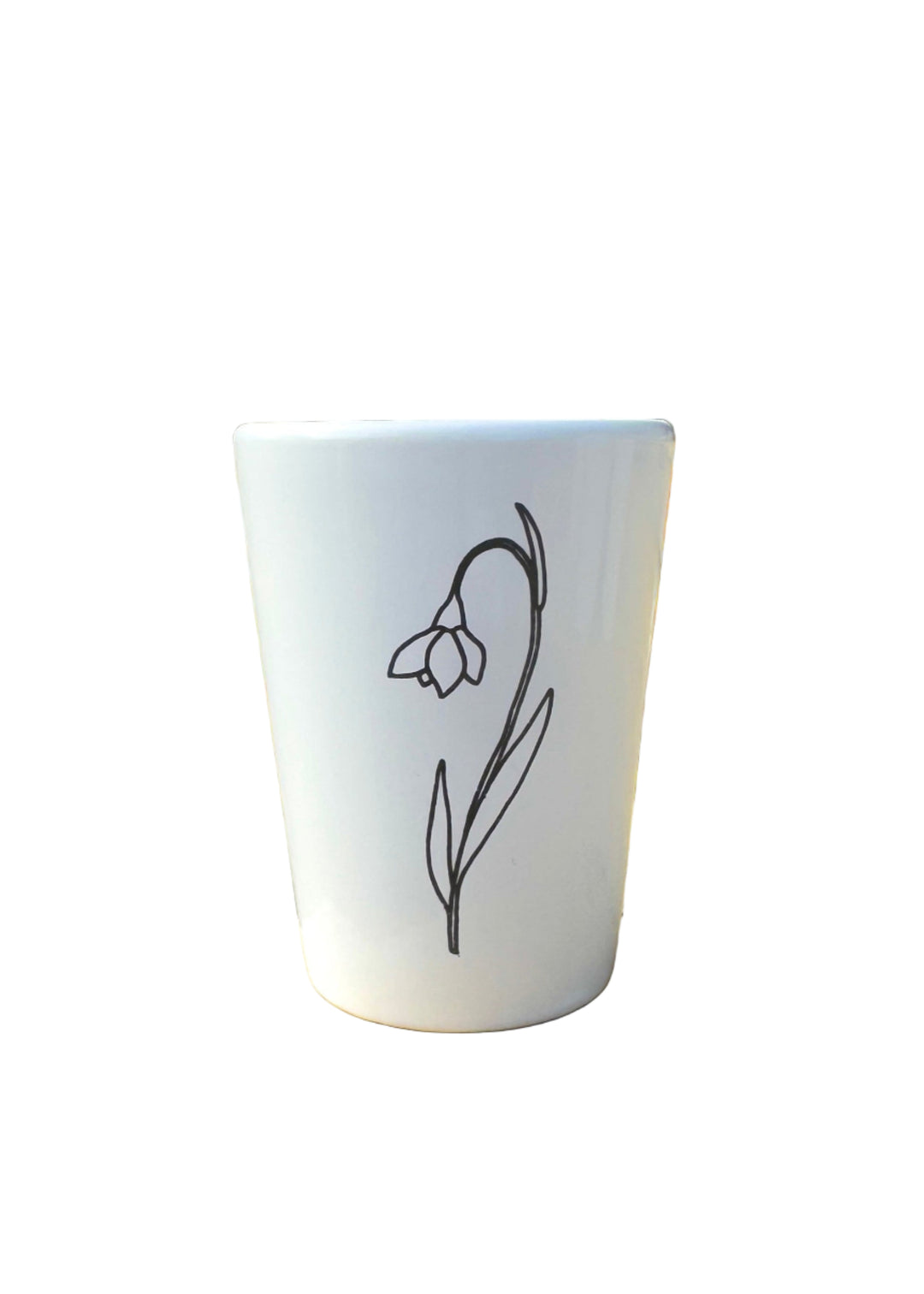 Shot Glass January Birth Flower