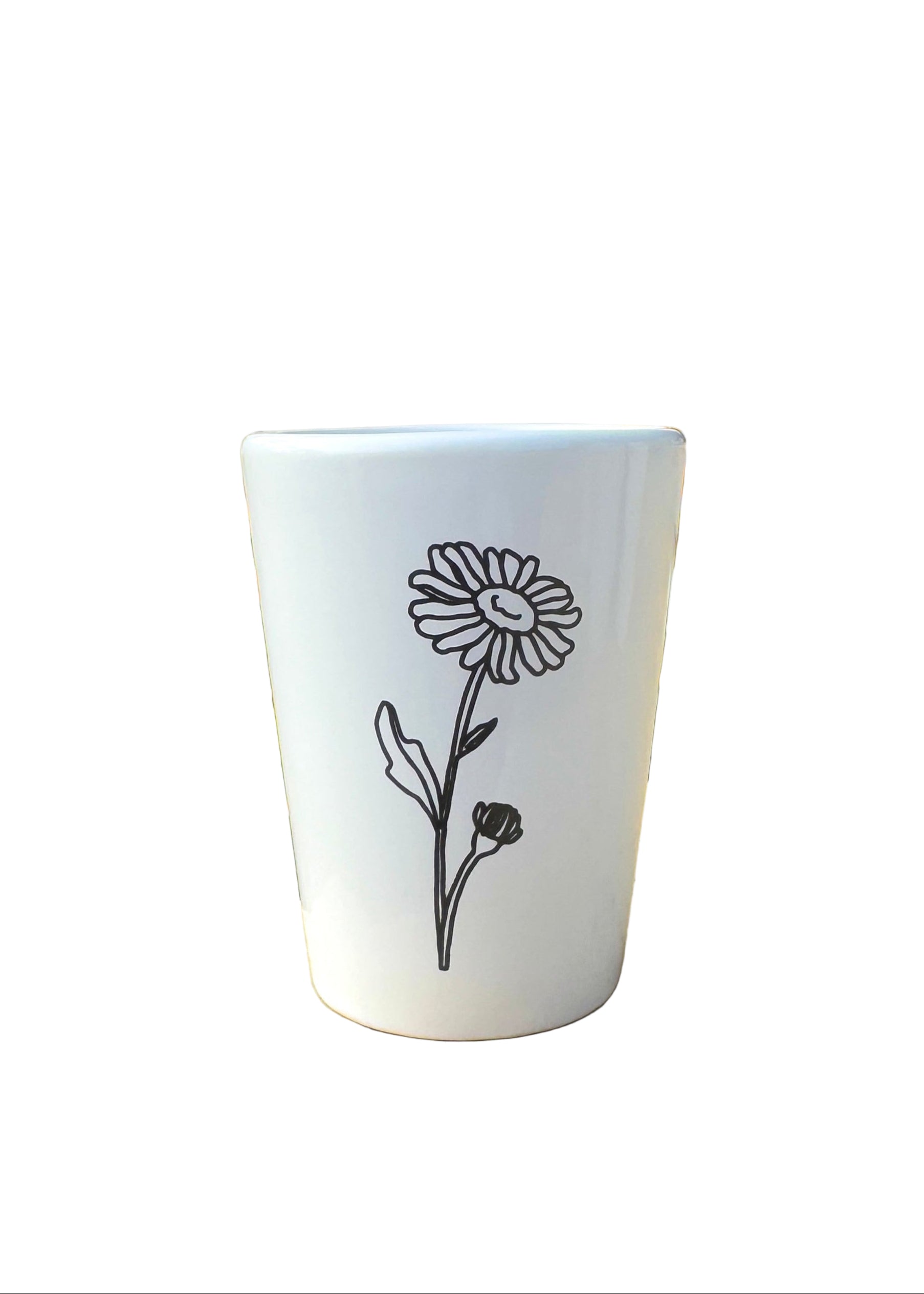 April Birth Flower Shot Glass Ceramic Barware Gift