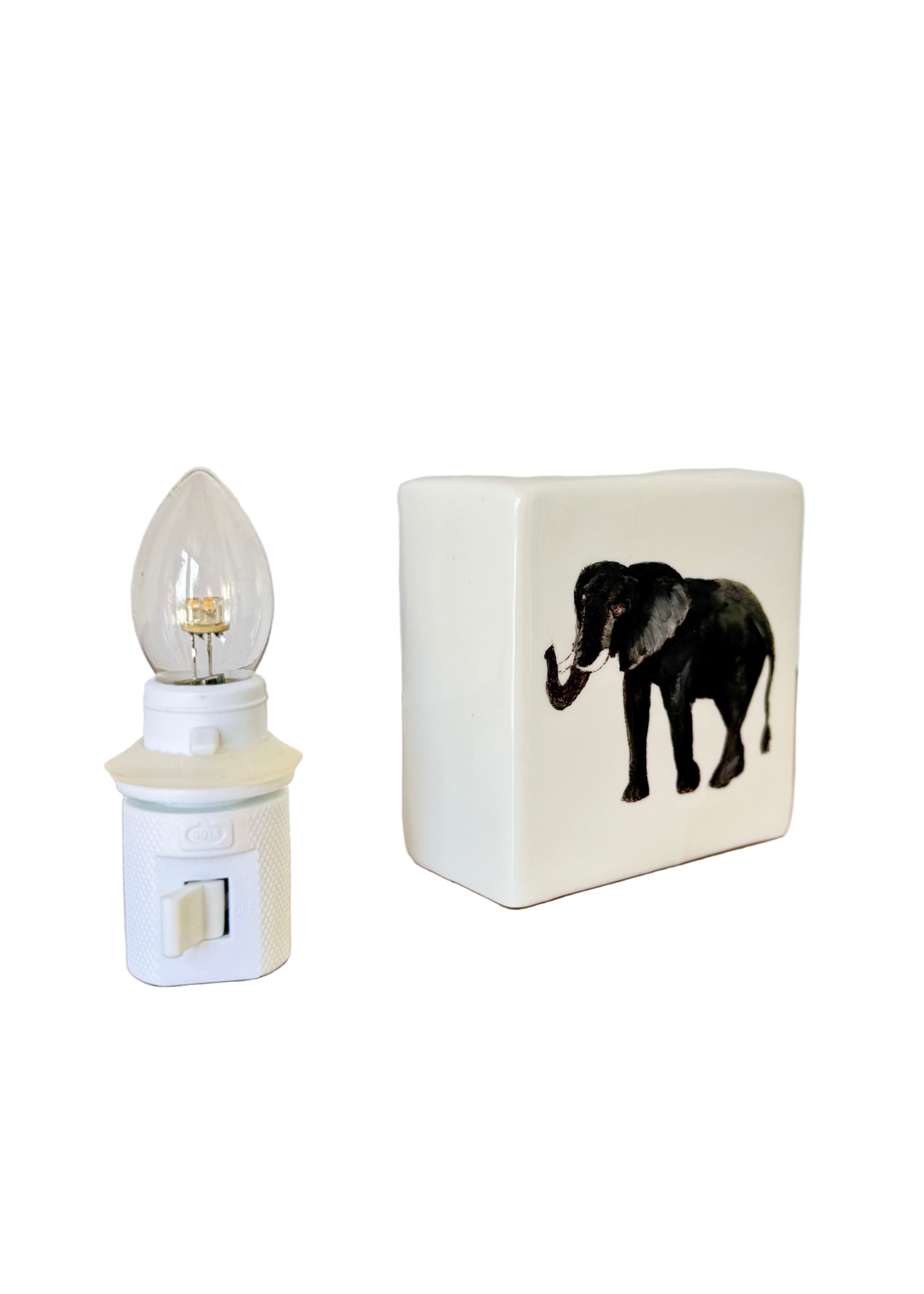 Elephant Alabama Porcelain Nightlight