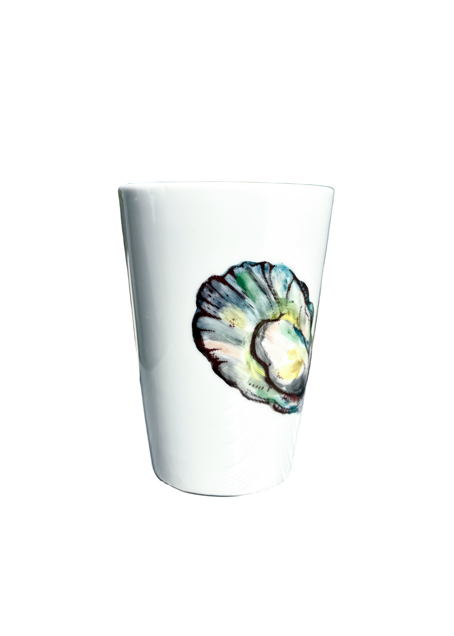 Oyster Shell Porcelain Mug Coffee Tea