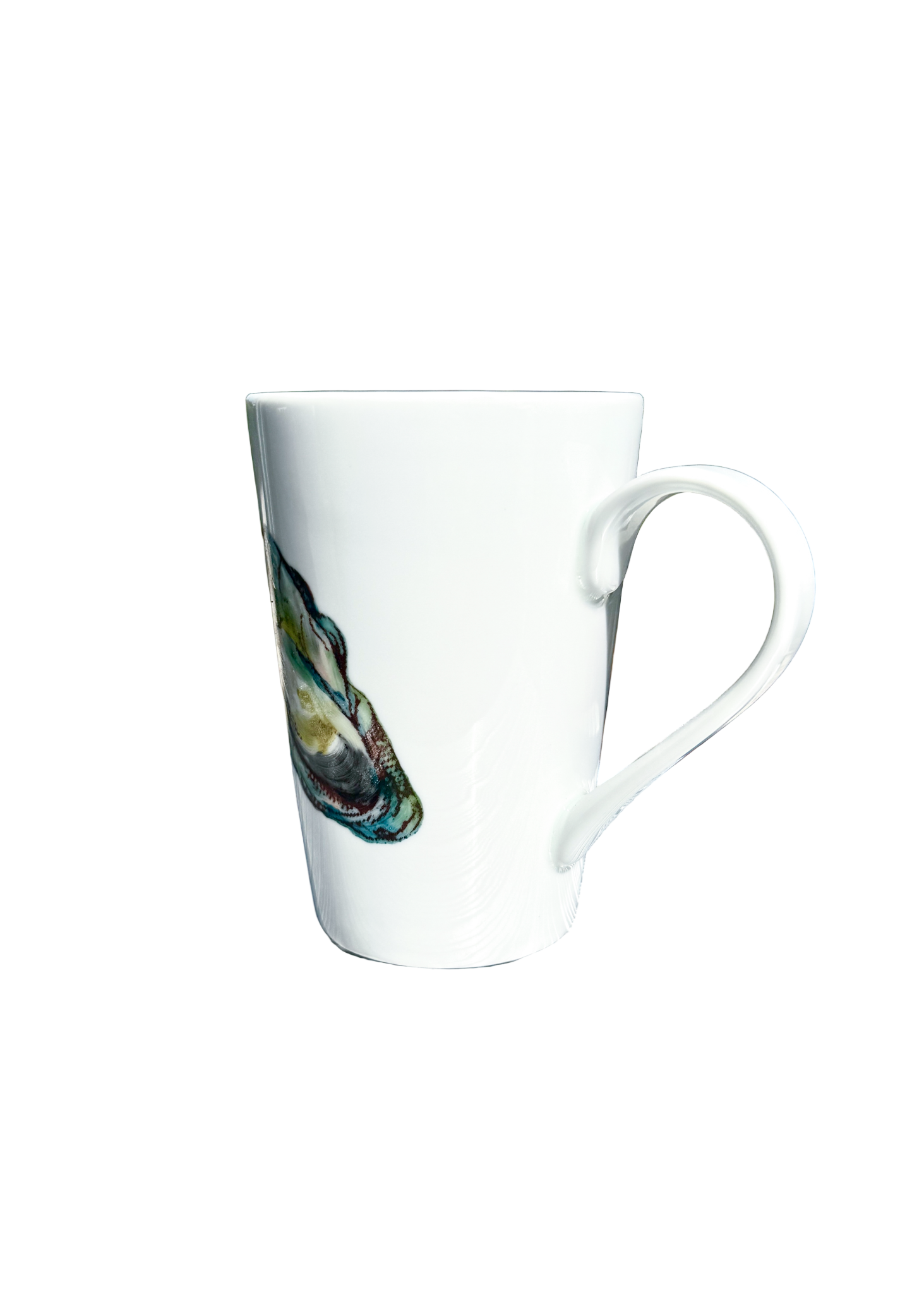 Oyster Shell Porcelain Mug Coffee Tea