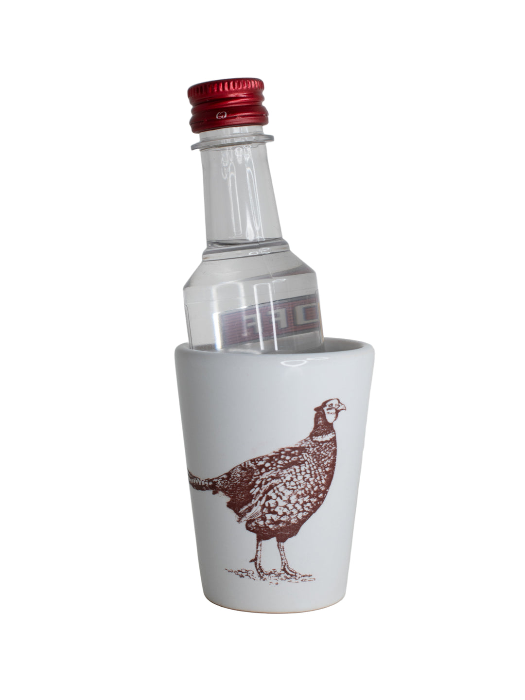 Shot Glass with a Pheasant