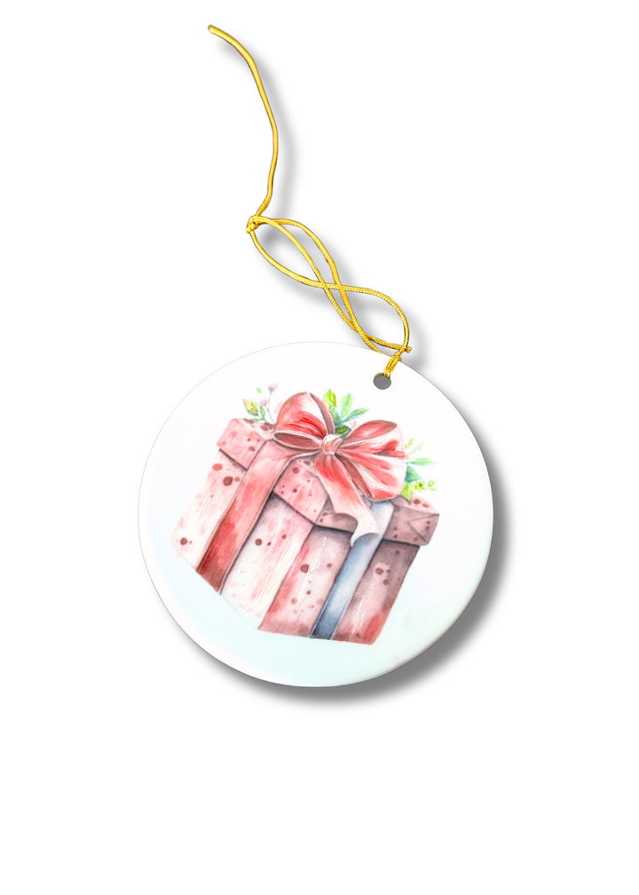 Present Circle Ornament