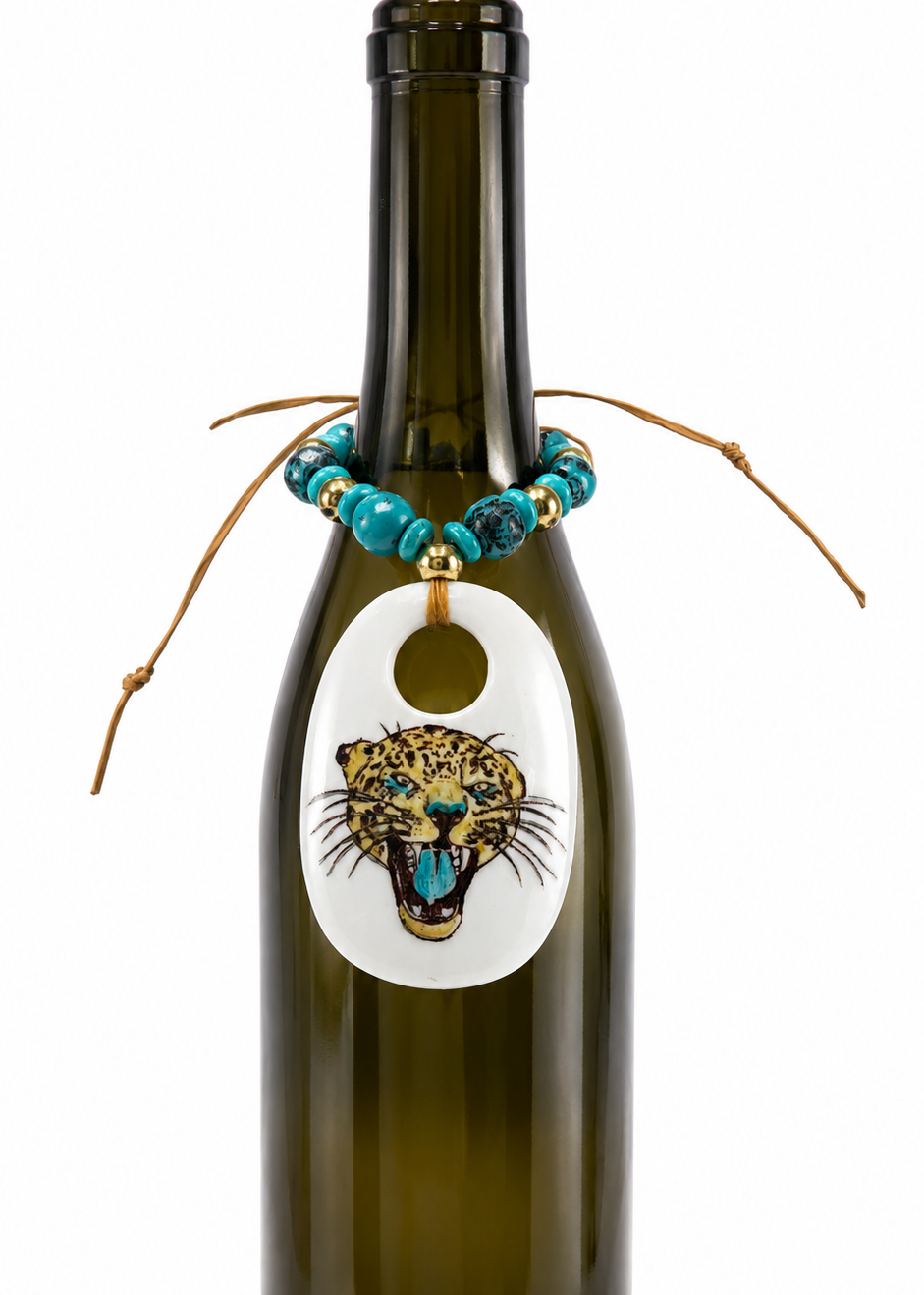 Jaguar “Thanks for Hosting” Porcelain Wine Bottle Tag