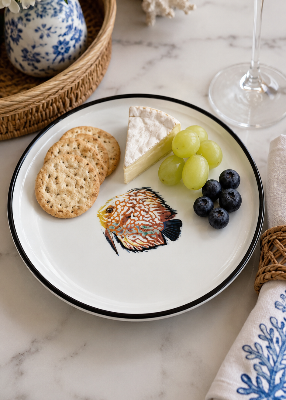 Tropical Fish Appetizer Serving Plate