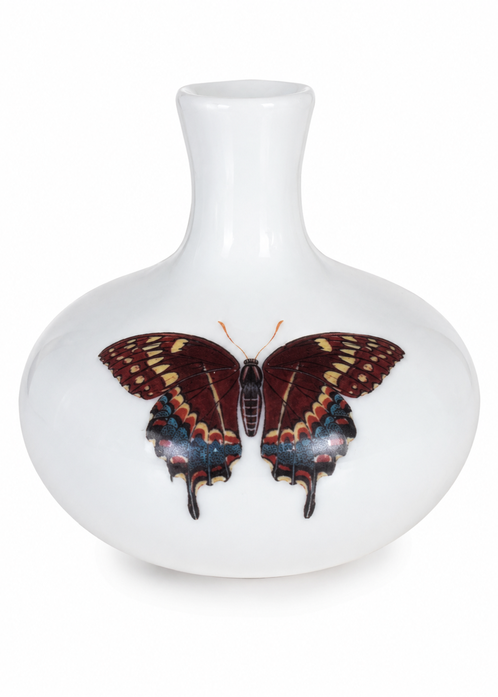 Butterfly Porcelain Bud Vase