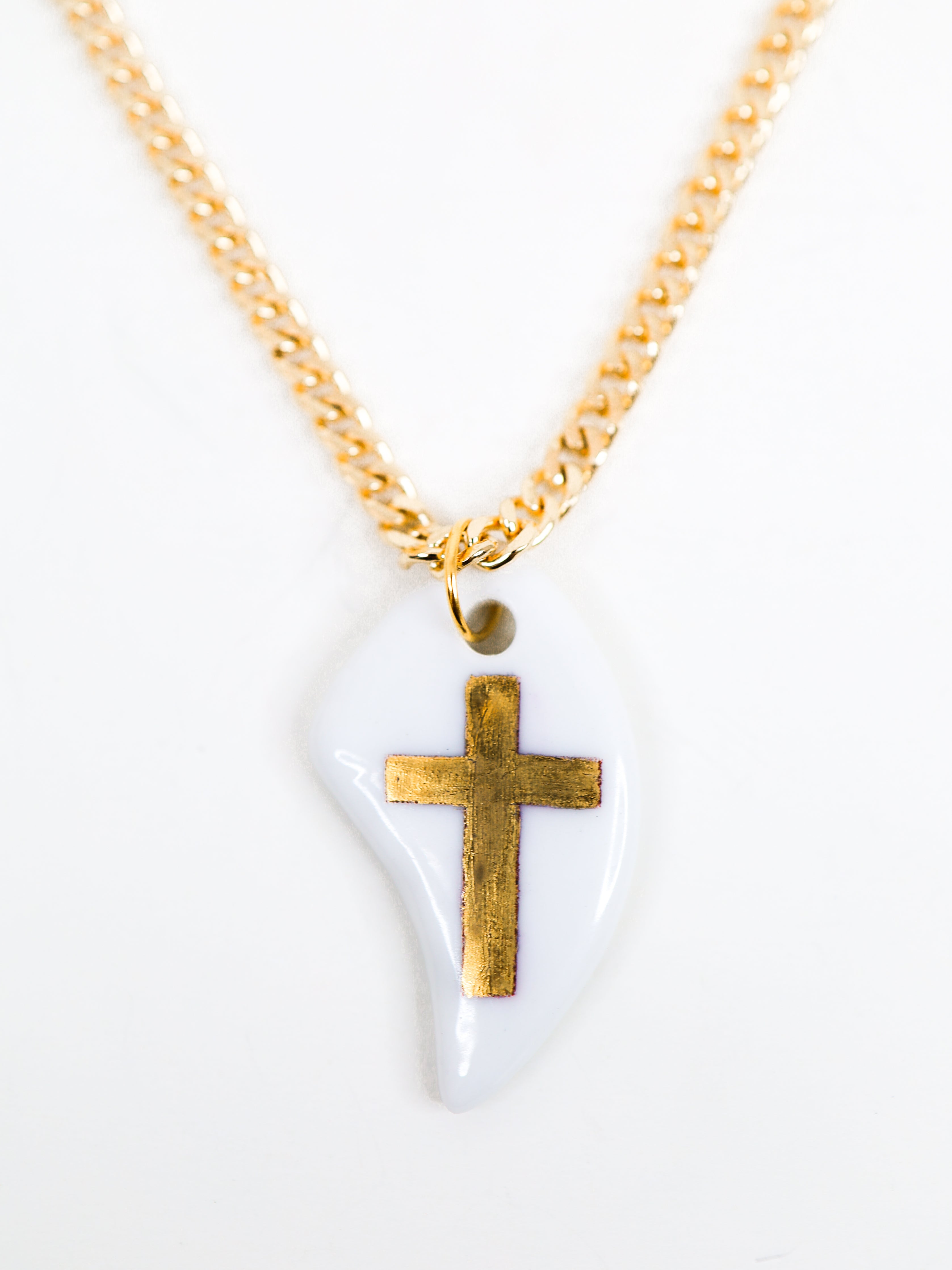 Cross Necklace Gold Filled Chain