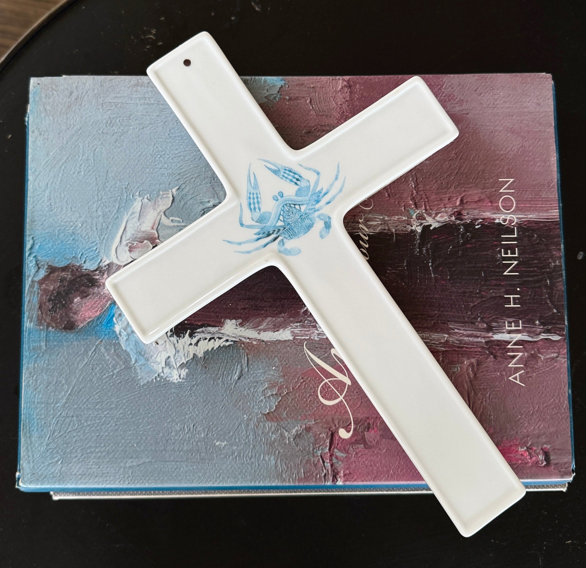 Coastal Crab Cross Tabletop Anchor