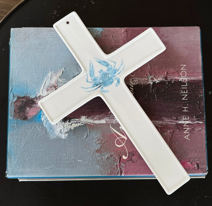 Coastal Crab Cross Wall Decor