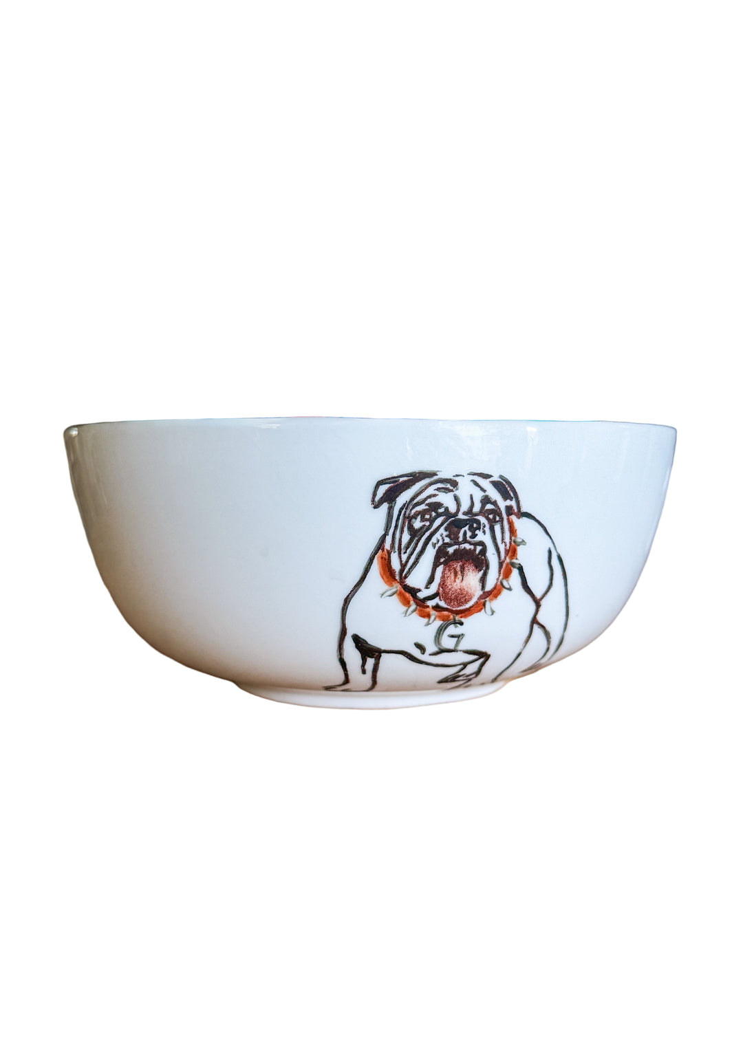 Bulldog Bowl Serve ware Red Black