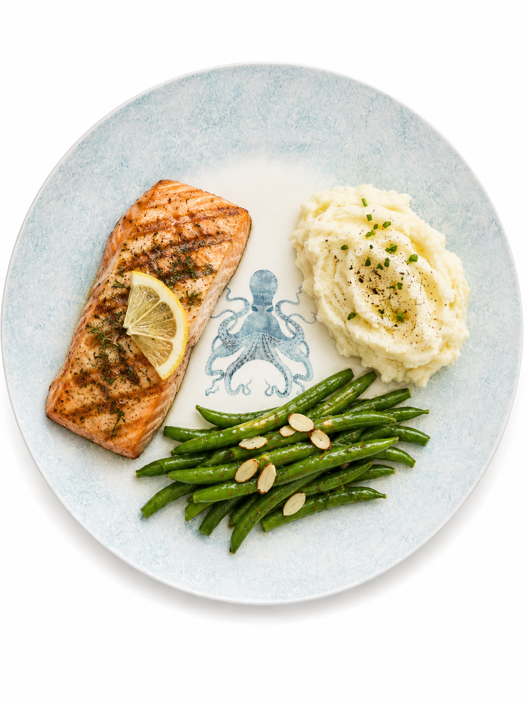 Coastal Octopus Porcelain Dinner Plate