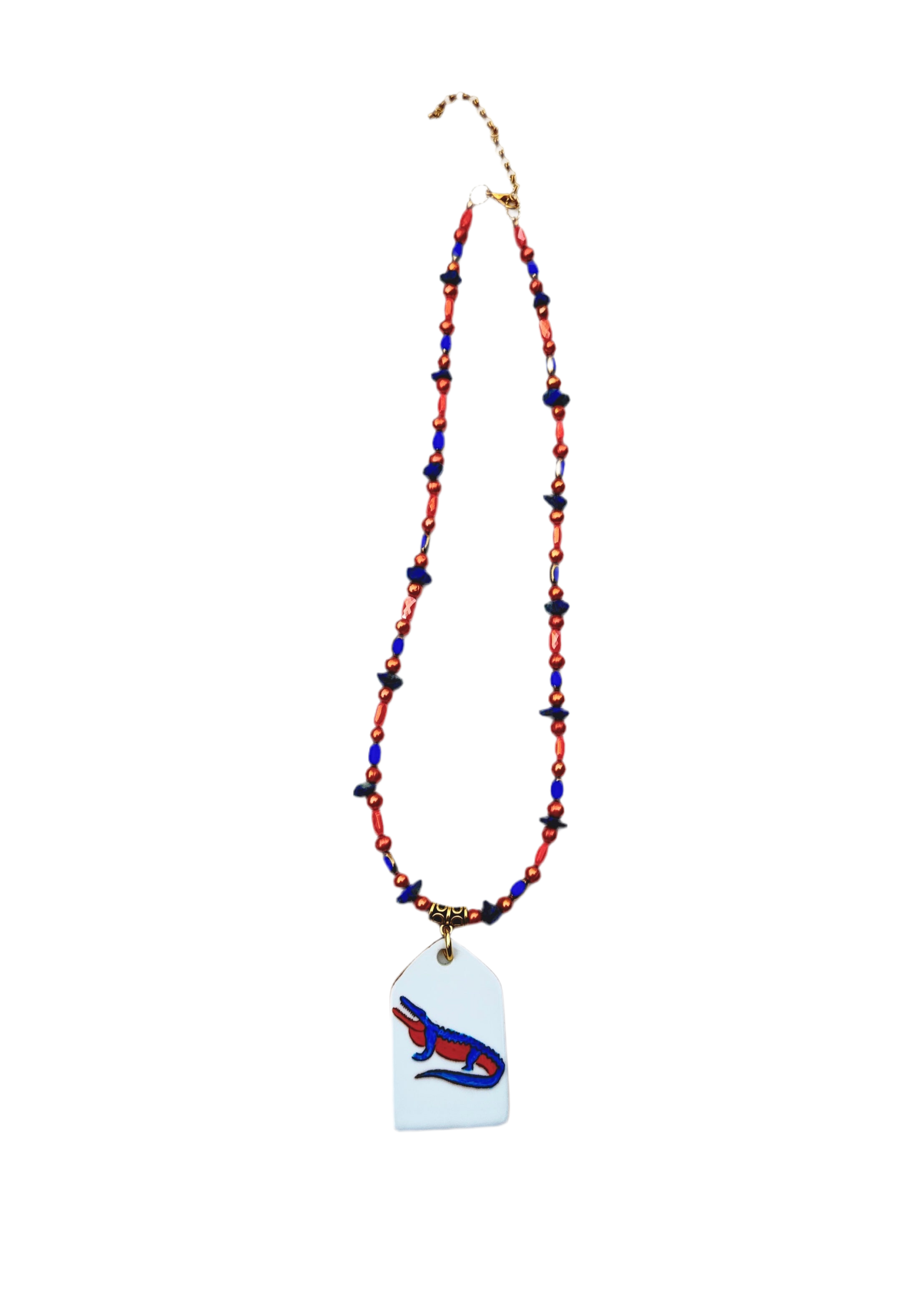 Gator Game Day Necklace – Mascot Jewelry