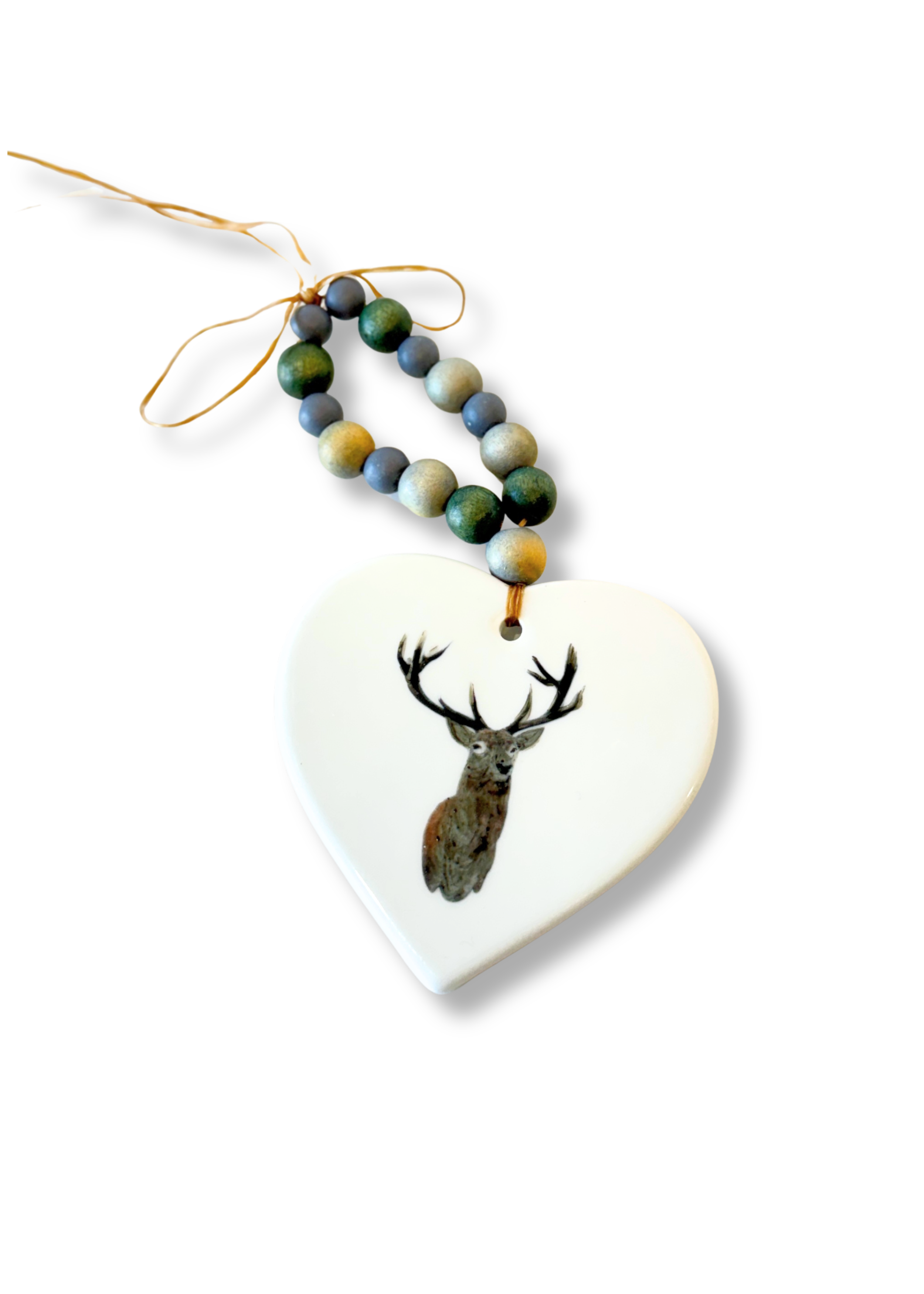 Deer Porcelain Beverage Tag Barware Drink Charms