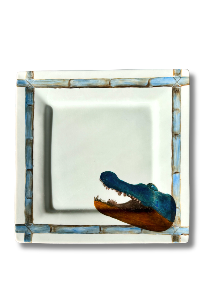 Florida Gator Game Day Bamboo Square Serving Platter