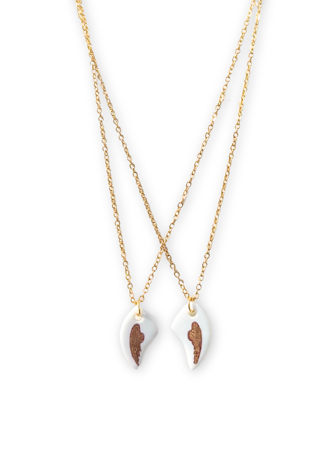 Together We Are Whole – Mother, Daughter & Best Friend Wing Necklace Set