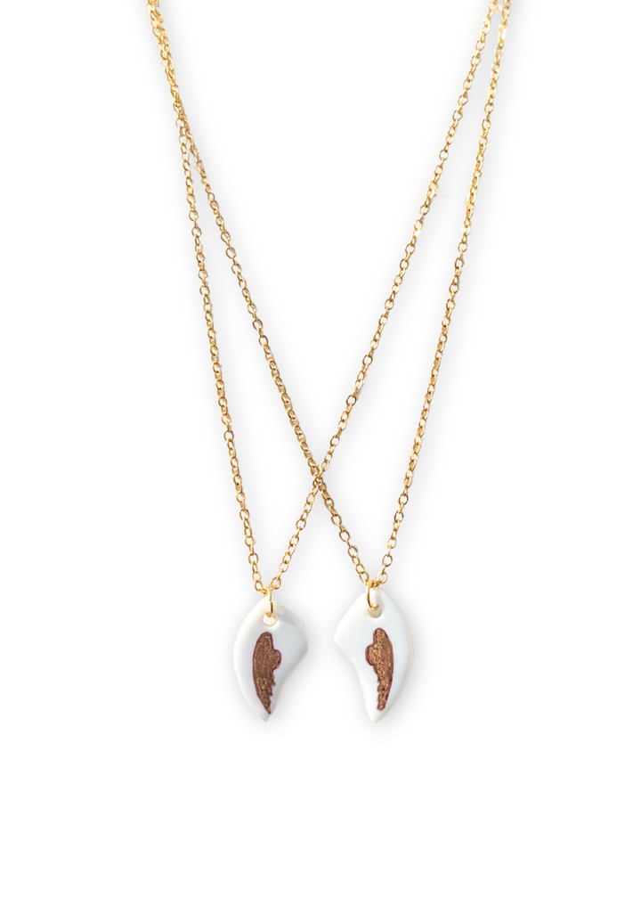 Together We Are Whole – Mother, Daughter & Best Friend Wing Necklace Set