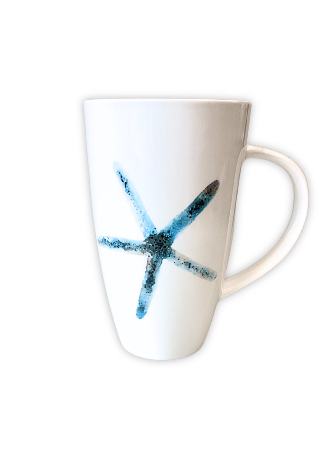 Coastal Blue Starfish Porcelain Coffee and Tea Mug