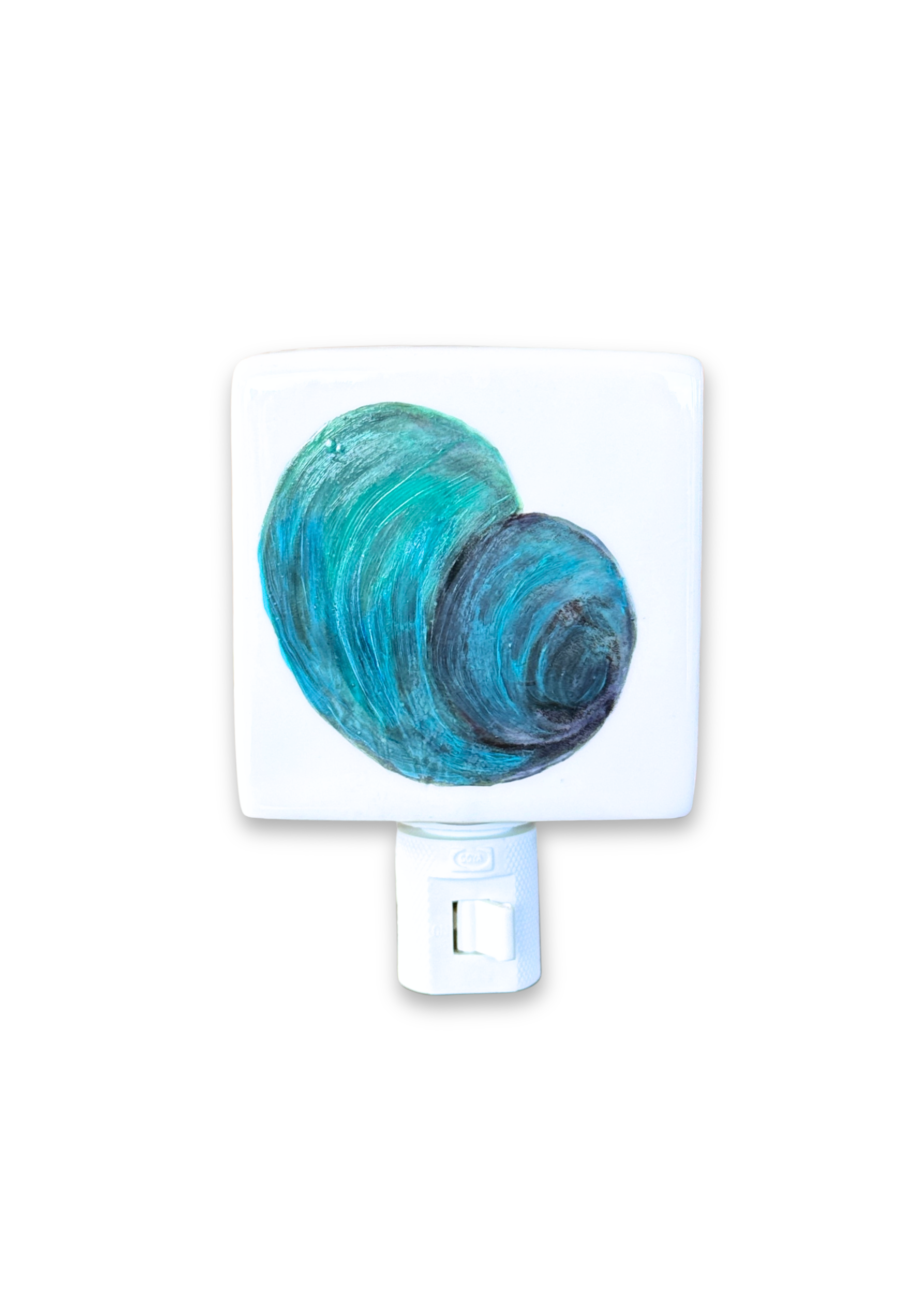 Turquoise Shell Porcelain Nightlight