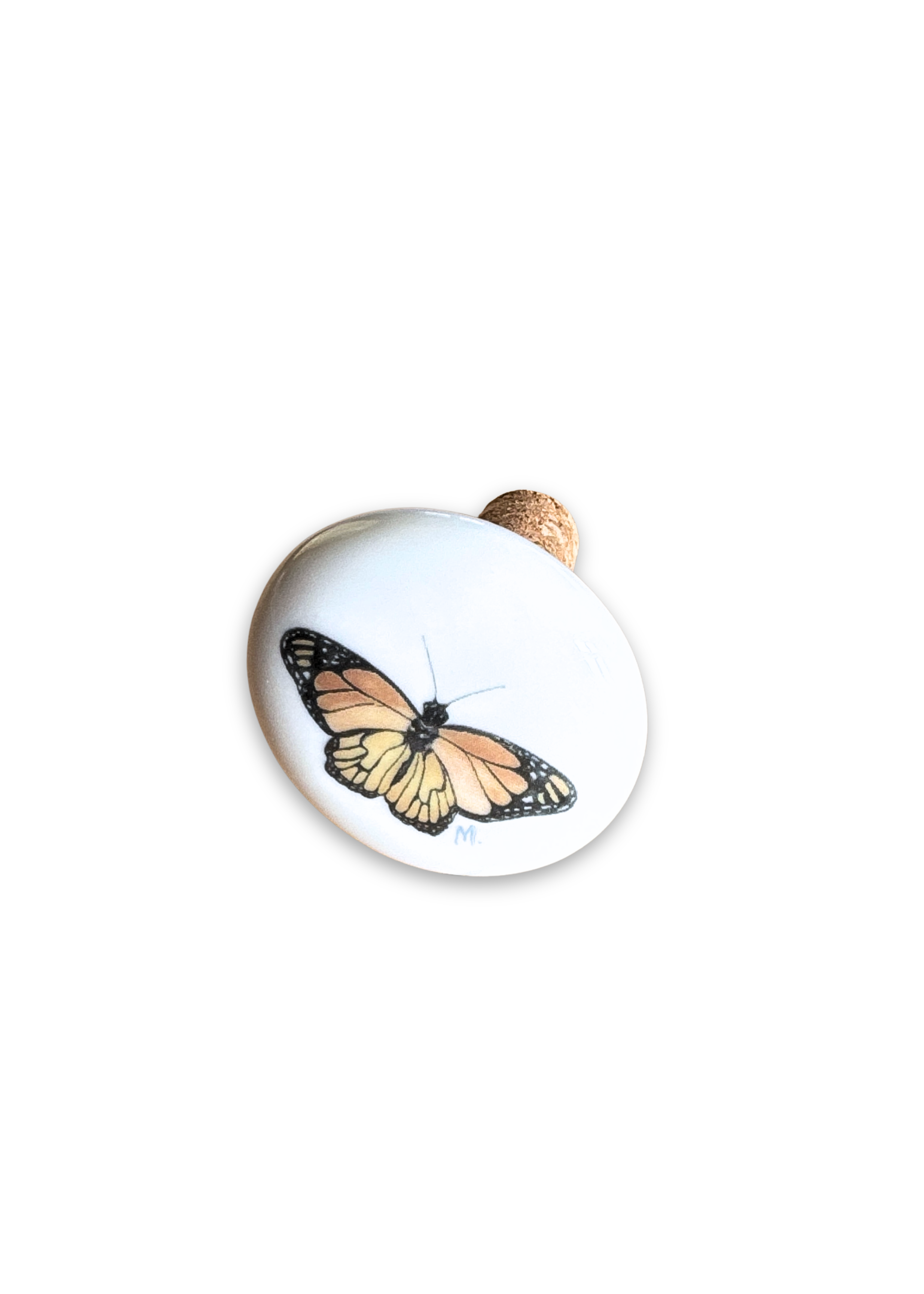 Butterfly Porcelain Ceramic Wine Cork Stopper Barware