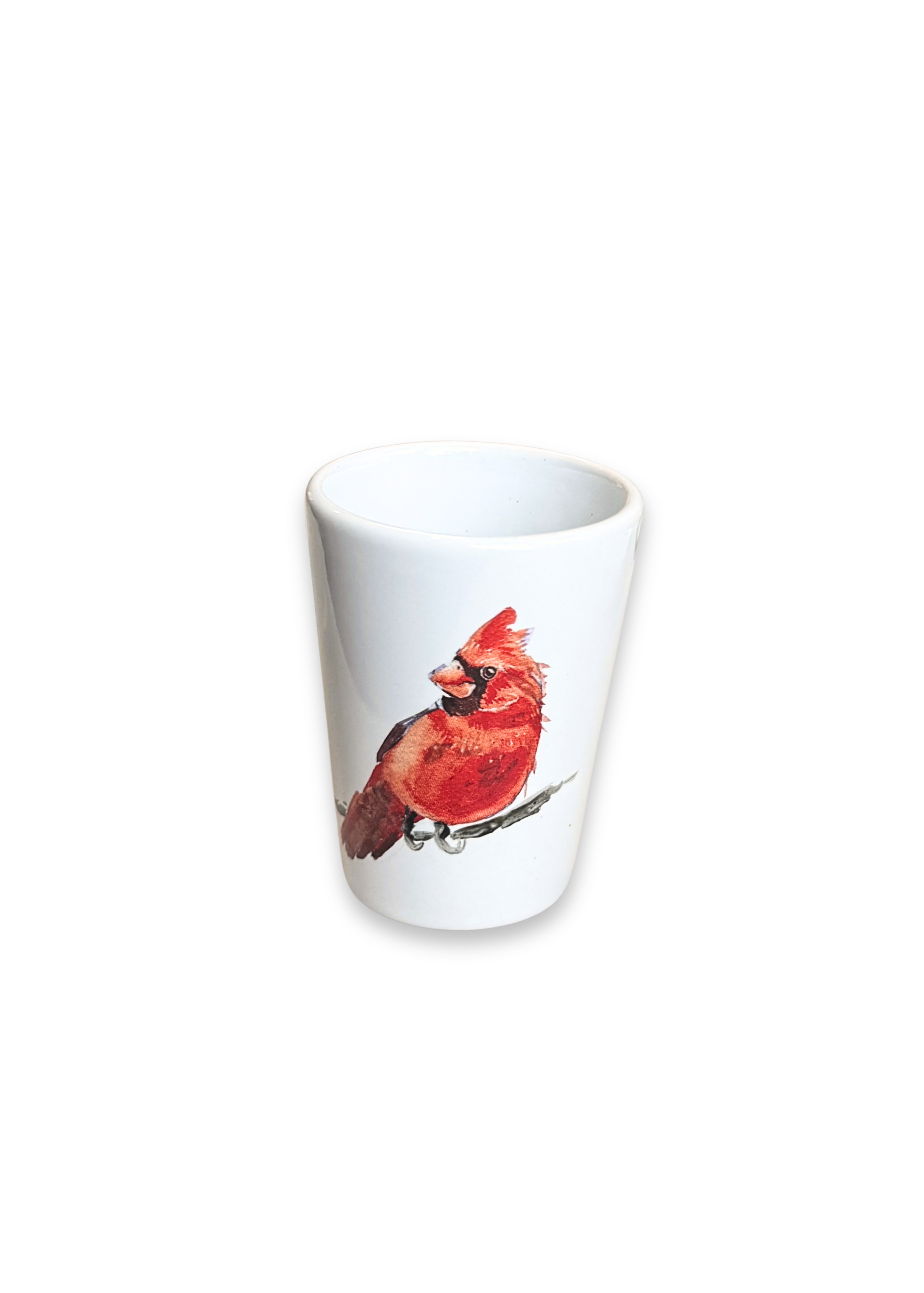 Cardinal Porcelain Ceramic Shot Glass
