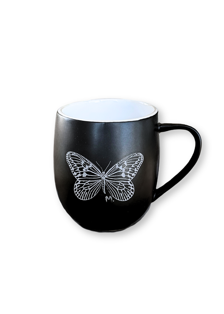 Butterfly Stoneware Mug Set (Set of 5)