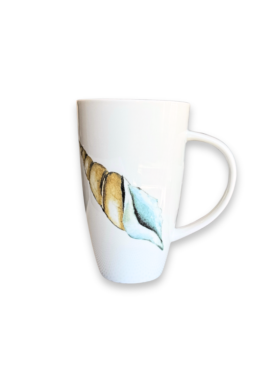 Coastal Spiral Shell Porcelain Coffee and Tea Mug