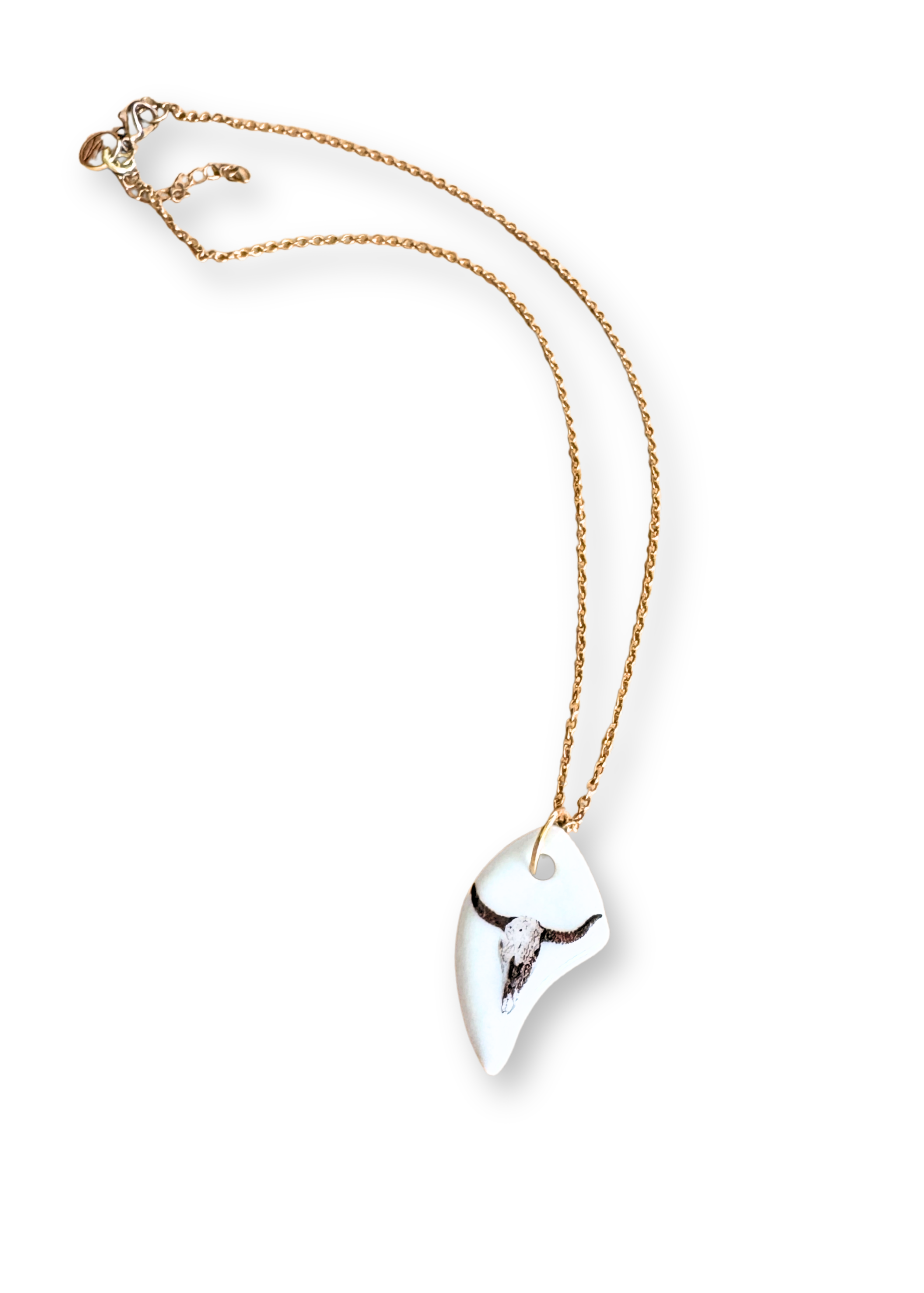 Western Cowboy Pendant Chain Necklace skull