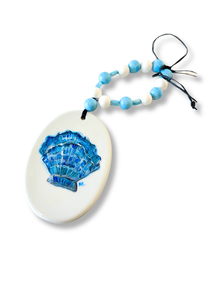 Seashell Porcelain Beverage Tag Barware Drink Charms