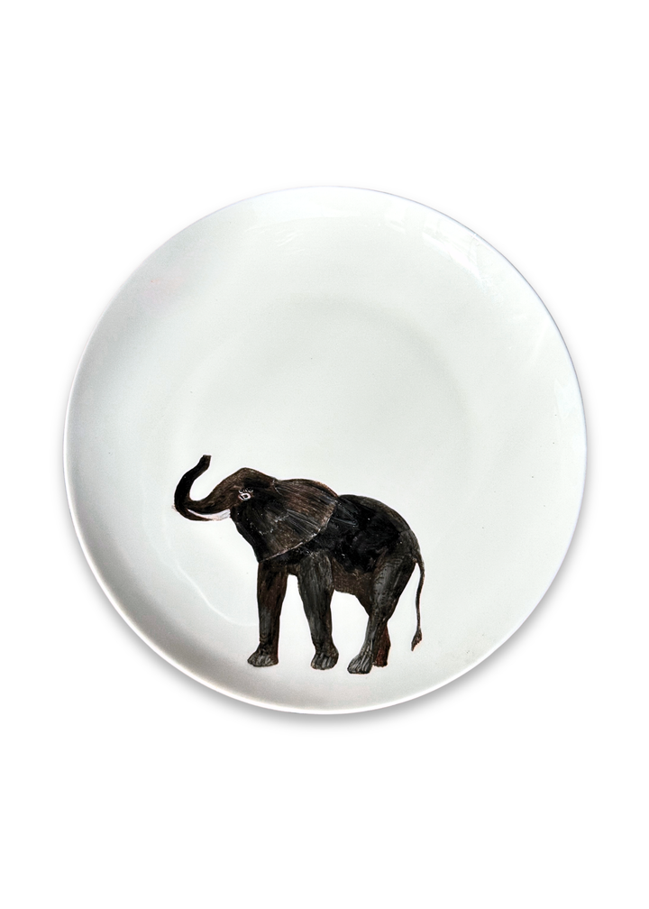 Elephant Porcelain Serving Plate