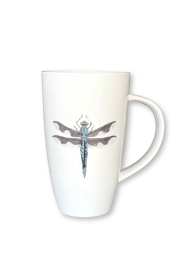 Dragonfly Porcelain Latte Coffee Tea Mug Cup