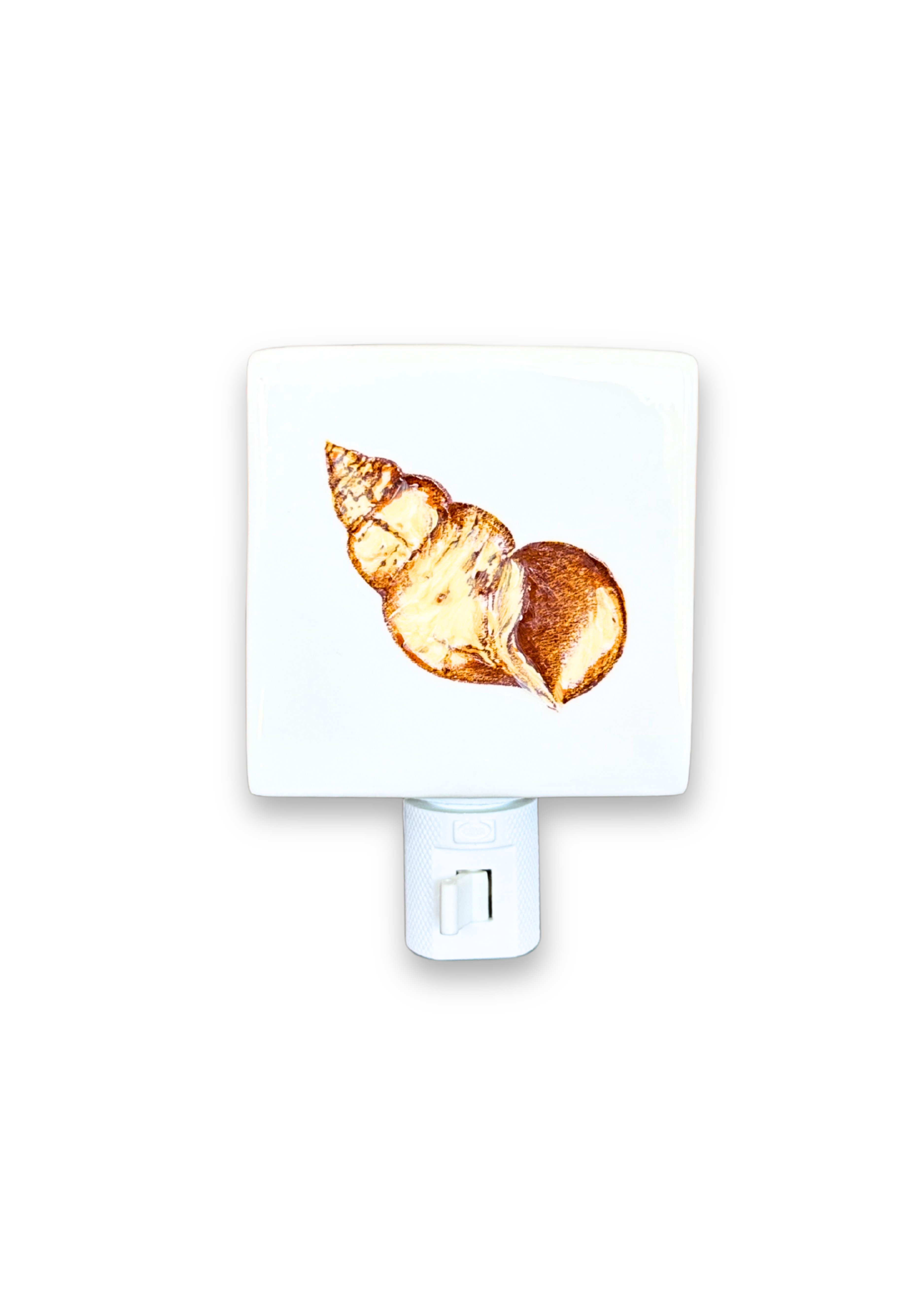 Spiral Seashell Porcelain Night Light