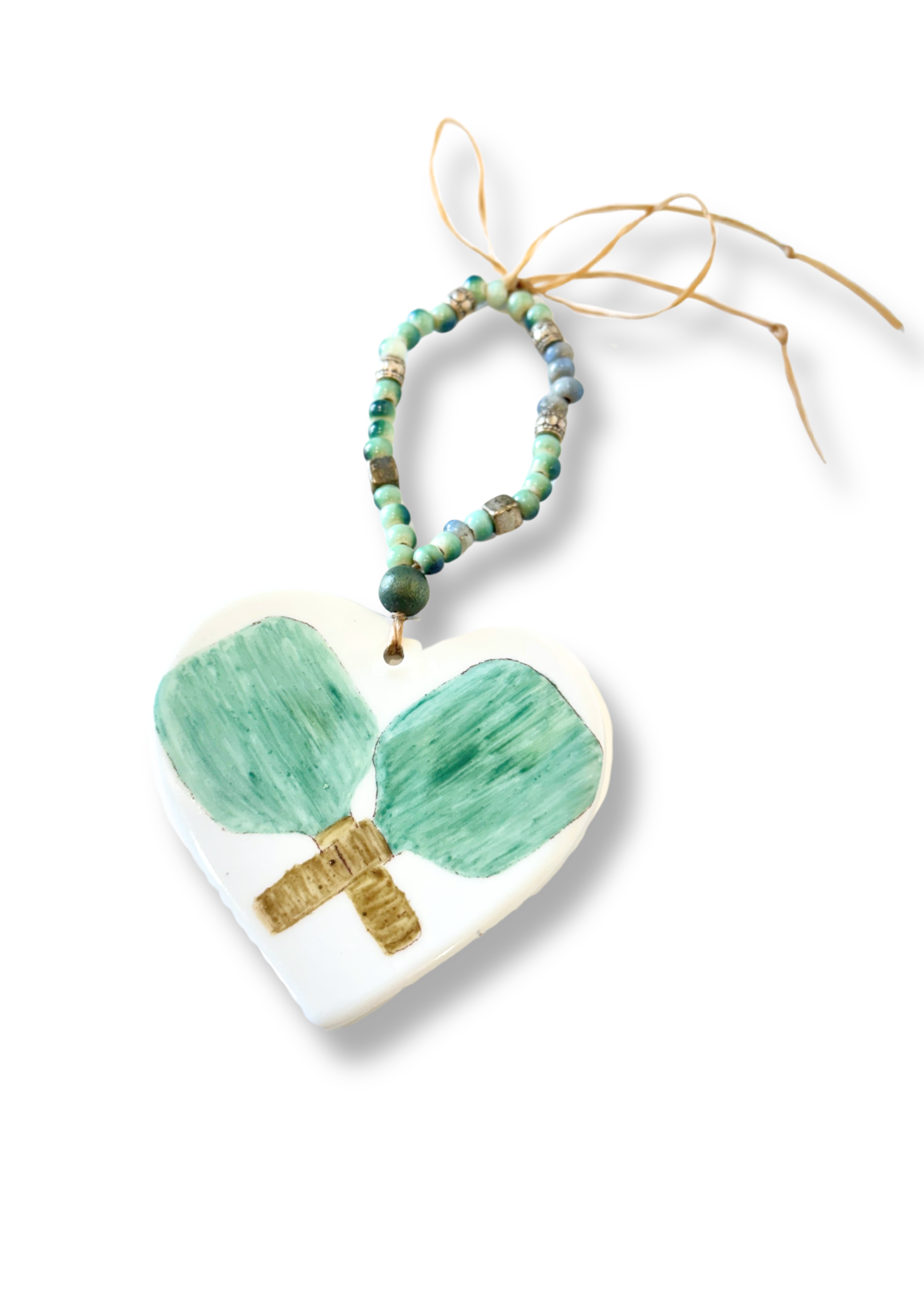 Pickleball Porcelain Beverage Tag Barware Drink Charms