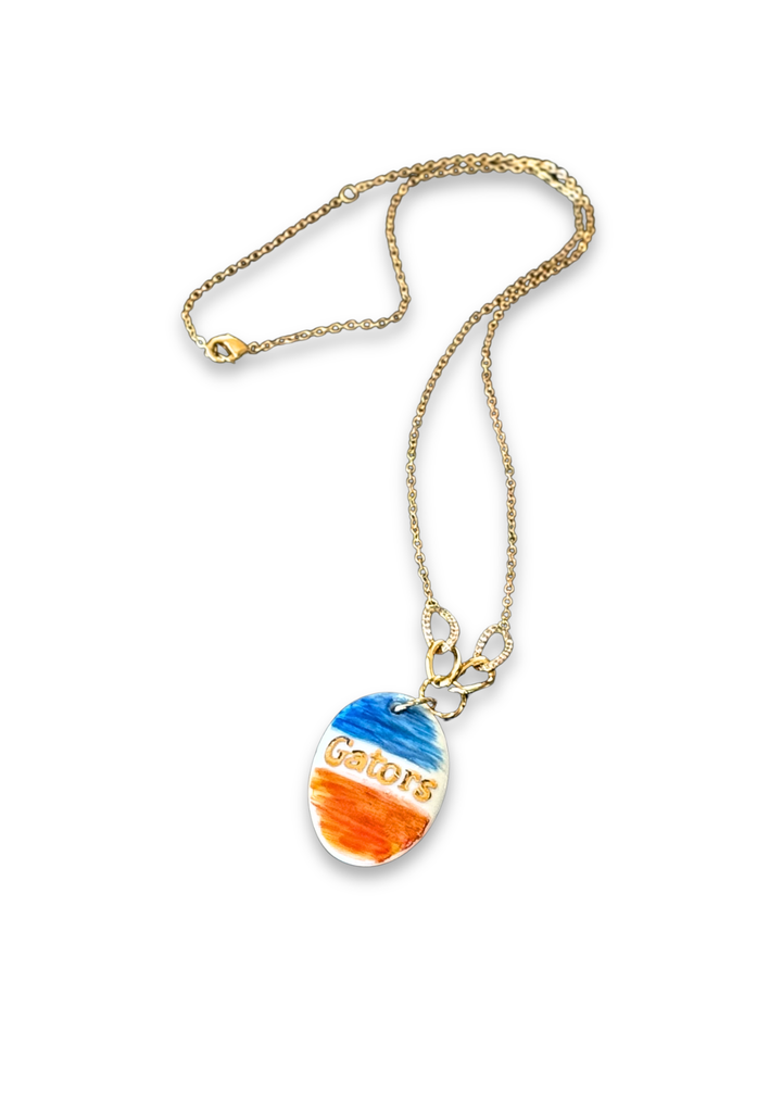 Florida Gators Game Day Gold Pendent Necklace